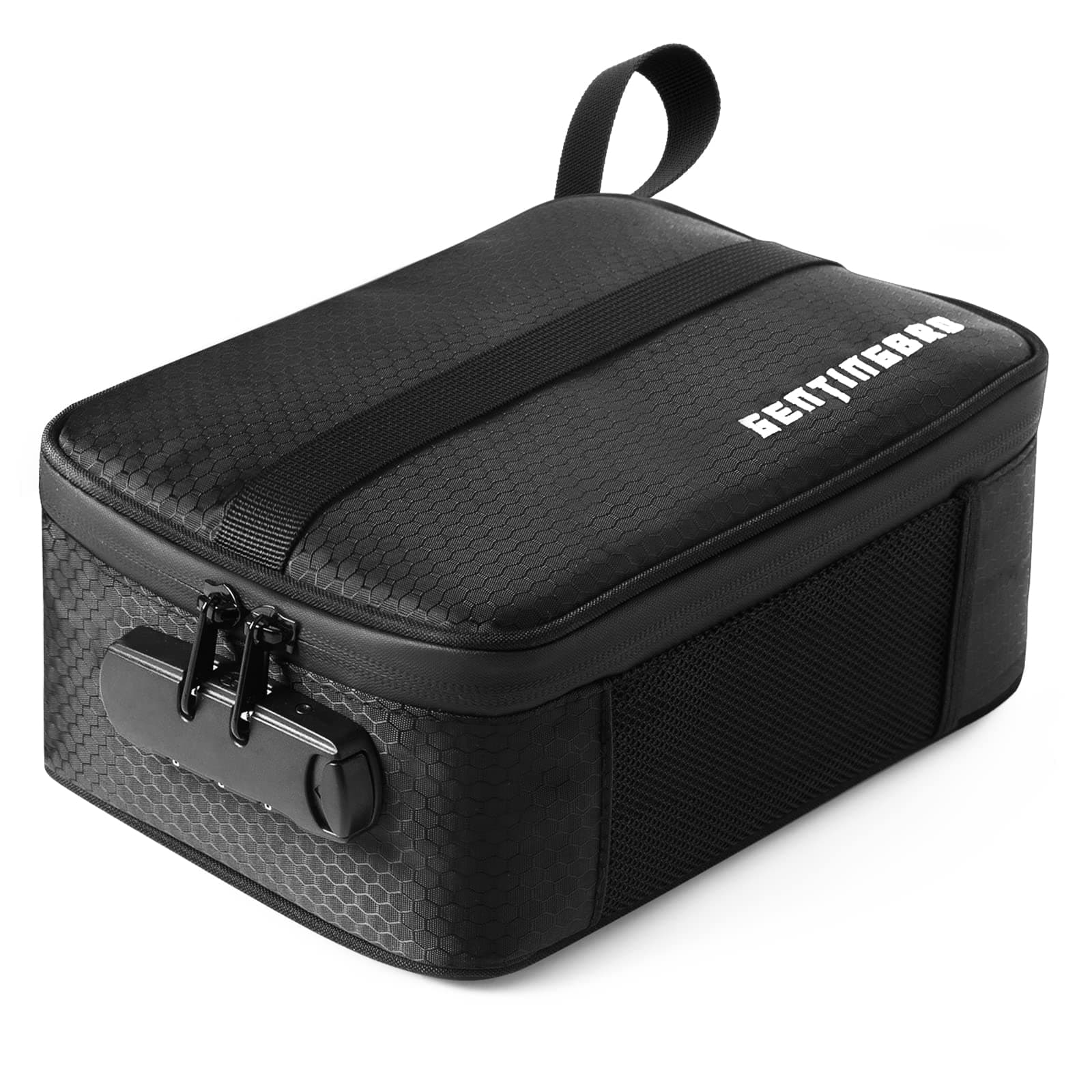 Lock Bag with Combination Medicine Bag Travel Lunch Black