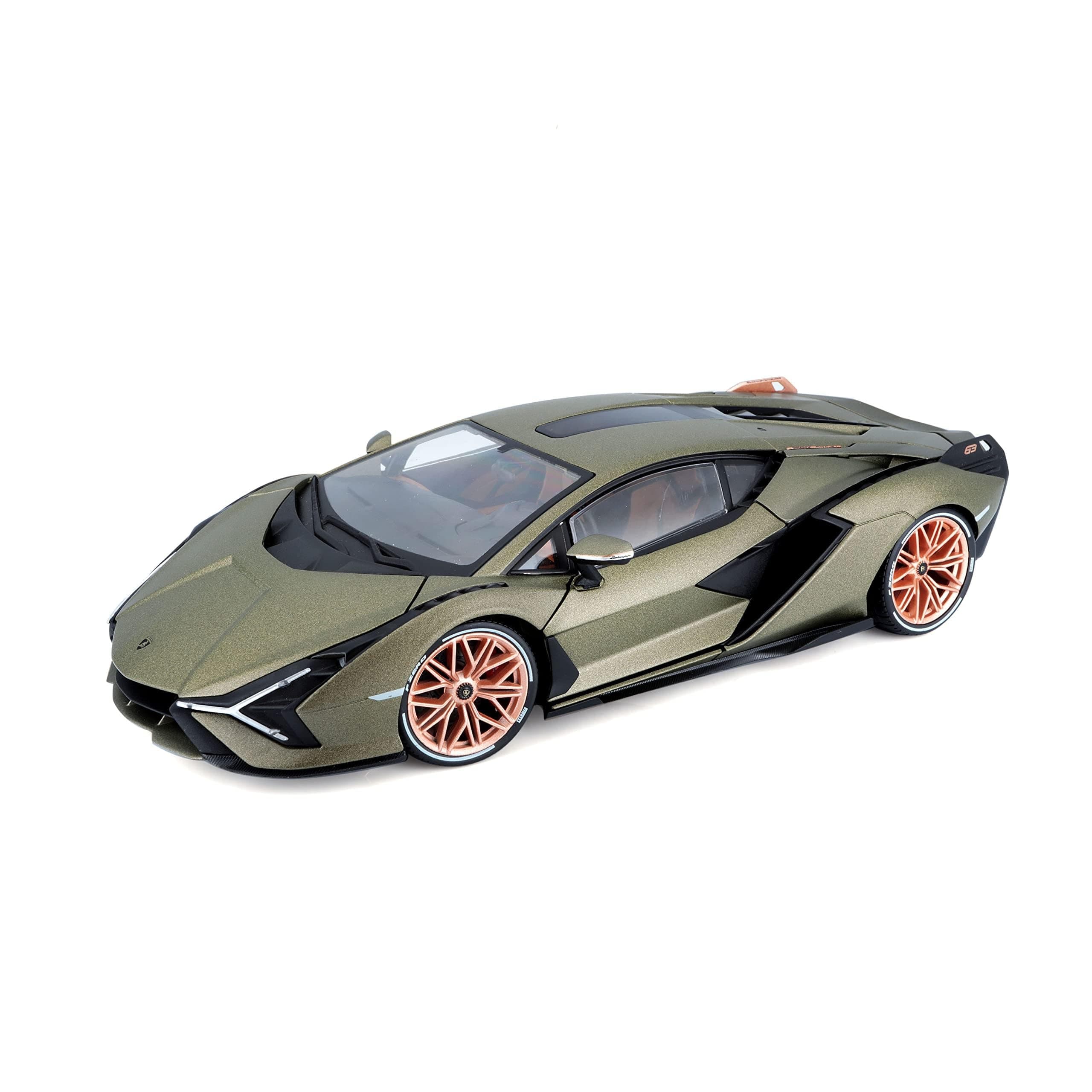 Lamborghini Sian FKP 37 Green, 1:18 Scale Diecast Car, Detailed Replica with Opening Doors, Hood, and Trunk, Officially Licensed by Lamborghini, Recommended Age 3+ Years