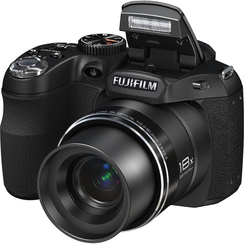 Fujifilm FinePix S2950 14 Megapixel Bridge Camera - Black - 3 LCD - 18x Optical Zoom