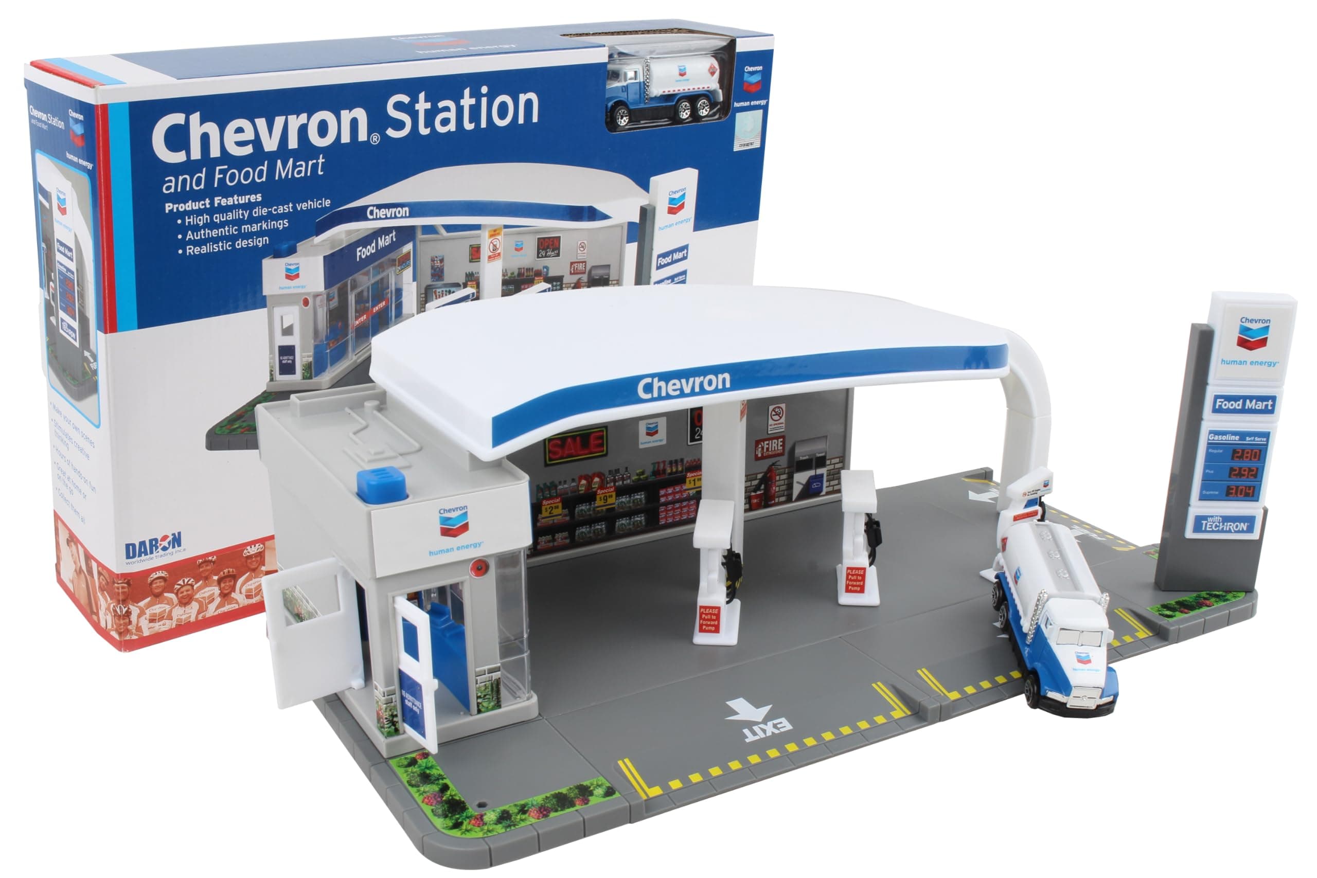 Daron Chevron Gas Station Playset