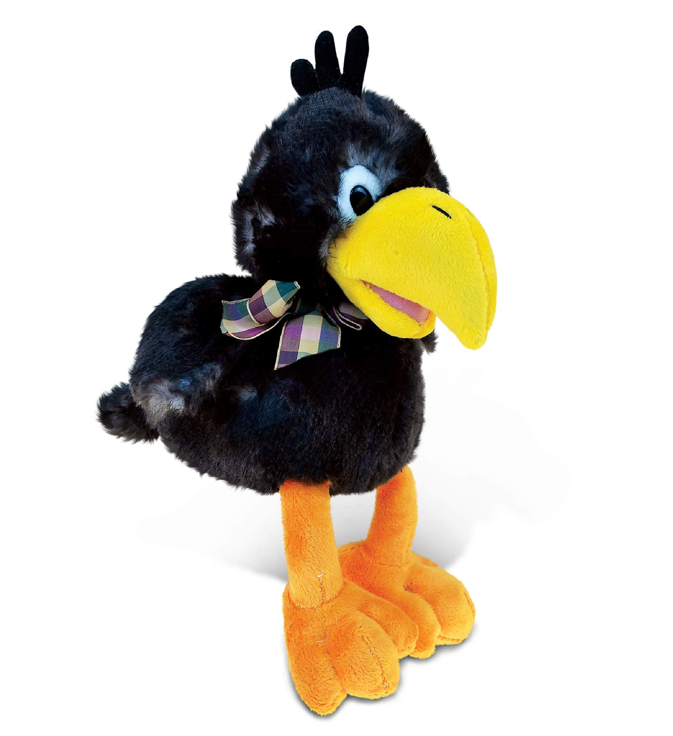 Puzzled Sitting Crow Super - Soft Stuffed Plush Cuddly Animal Toy Theme 9.5 Inch Unique Huggable Loveable New Friend Gift (5332)