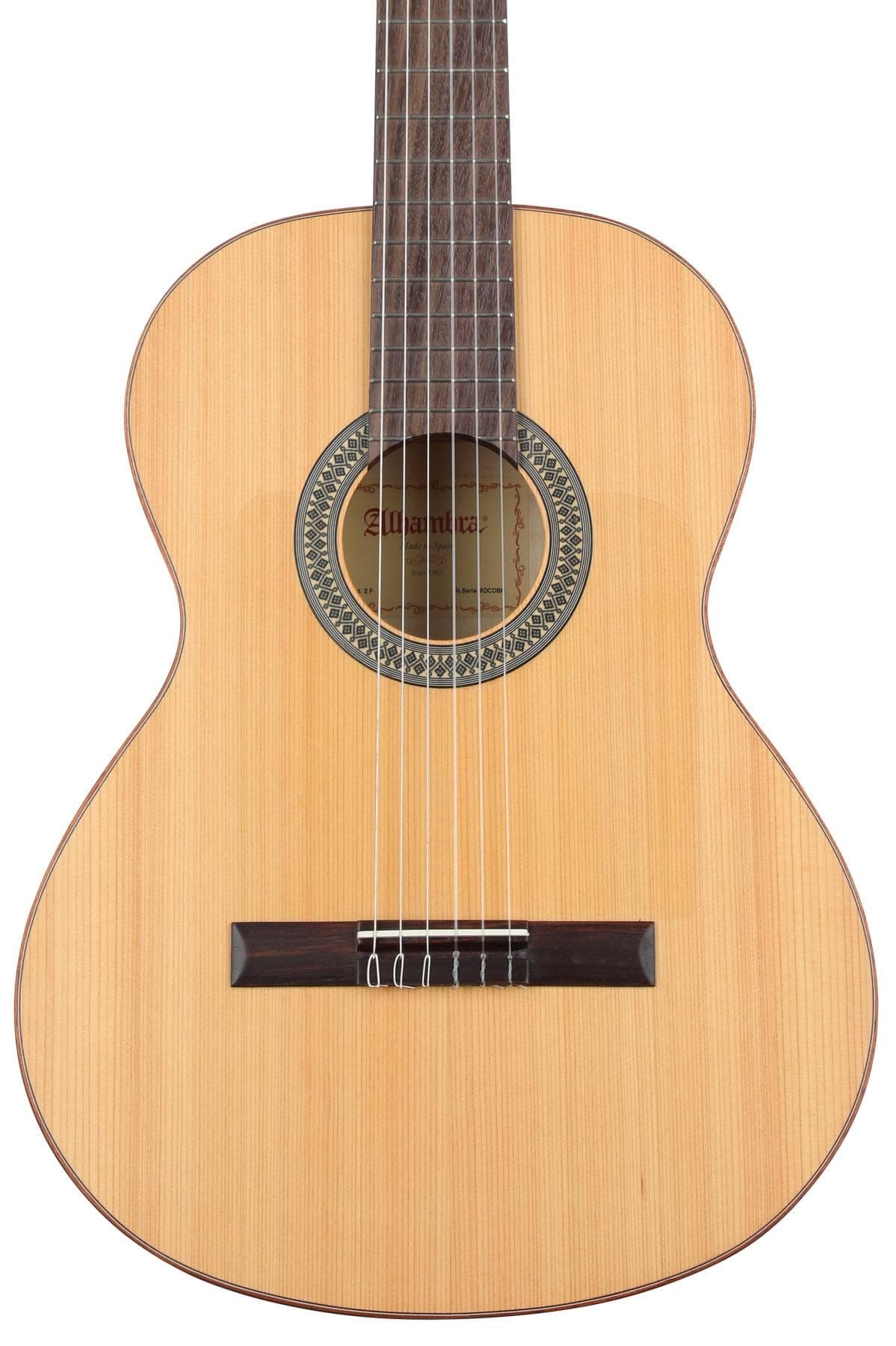 Alhambra 6 String Acoustic Guitar, Right, Solid Canadian Cedar, Flamenco (2F-US)