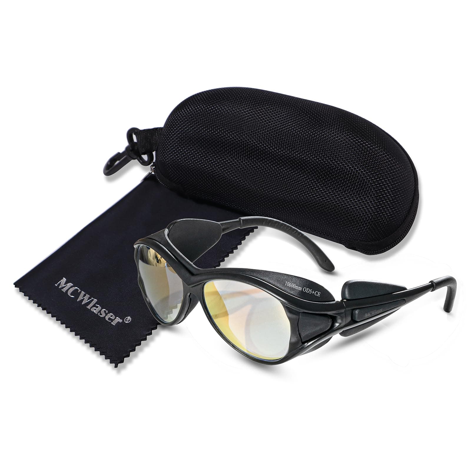 MCWlaser CO2 Laser Safety Glasses 10600nm CE OD5+ Laser Protective Goggles Eyewear for CO2 Laser Engraver Cutter Beauty Treatment