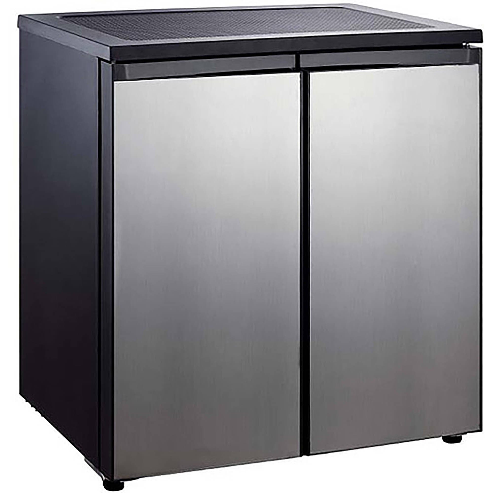 IGLOO FR551 5.5 Cubic Feet Side by Side 2 Door Refrigerator Freezer, Stainless Steel