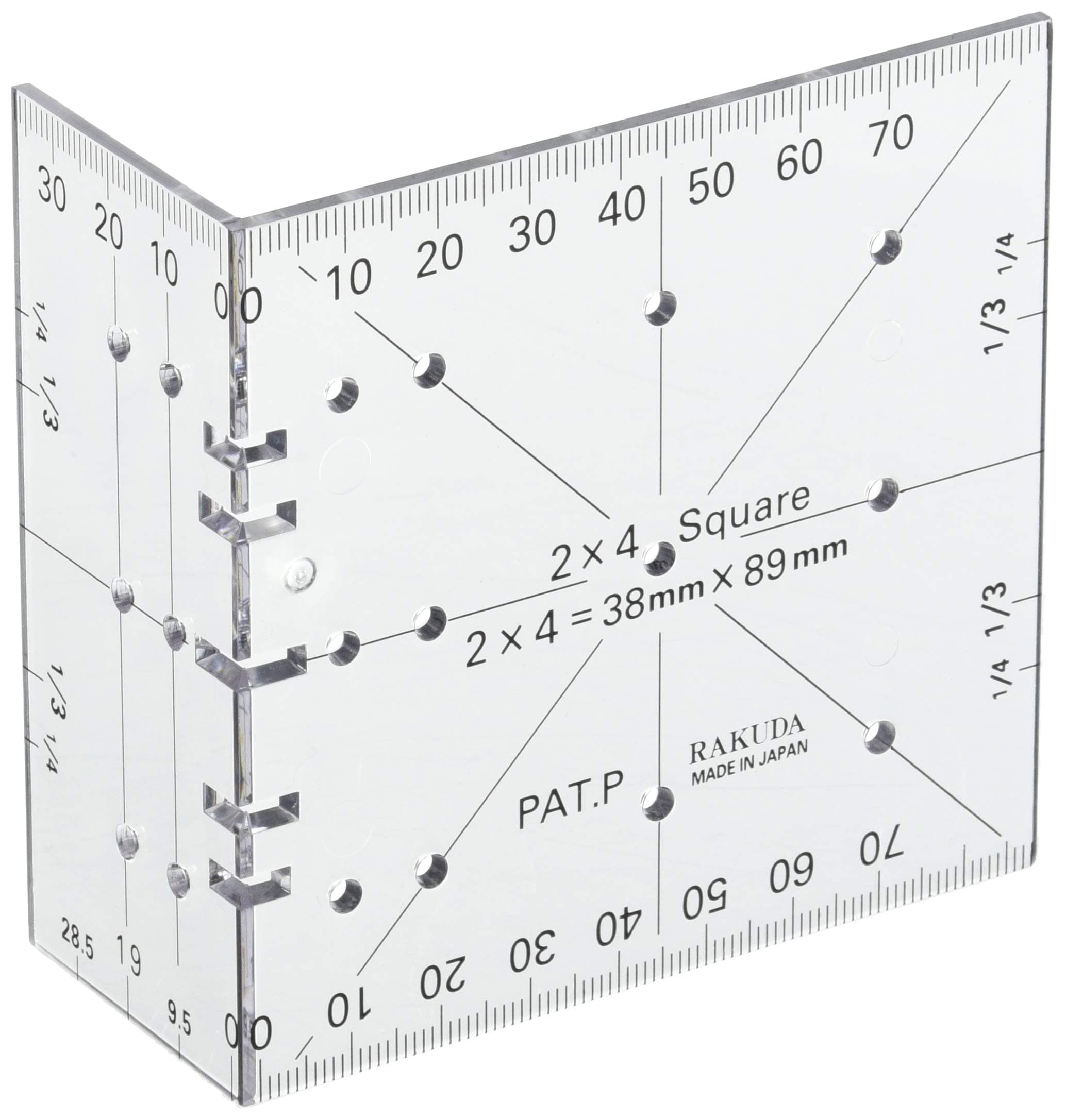 Shimizu Corporation Camel Two-by-Four Ruler, Polycarbonate (PC)