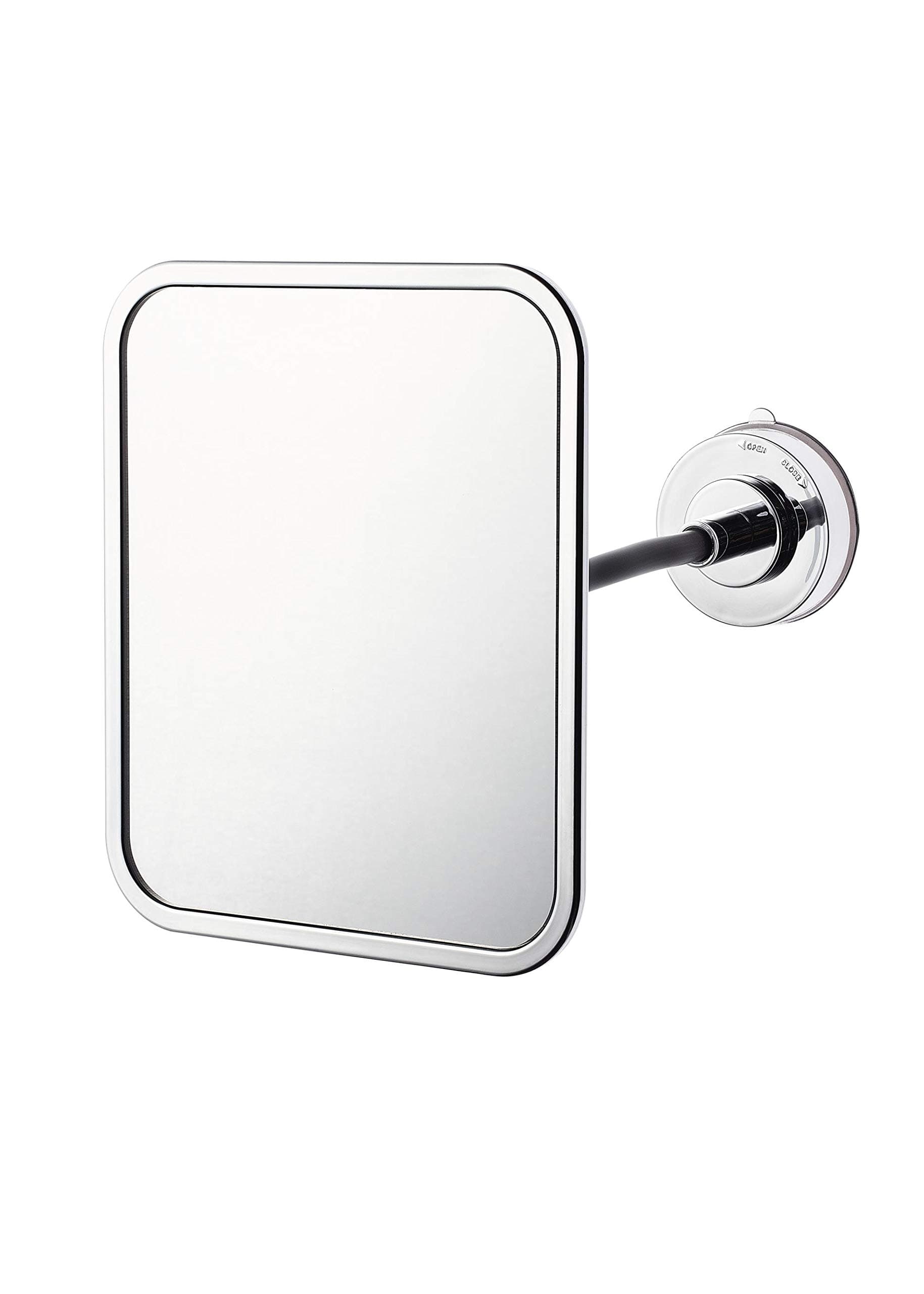 RIDDER Make up Mirror with Suction Cup, stainless steel, Silver, Approx. 150 x 230 x 130 mm