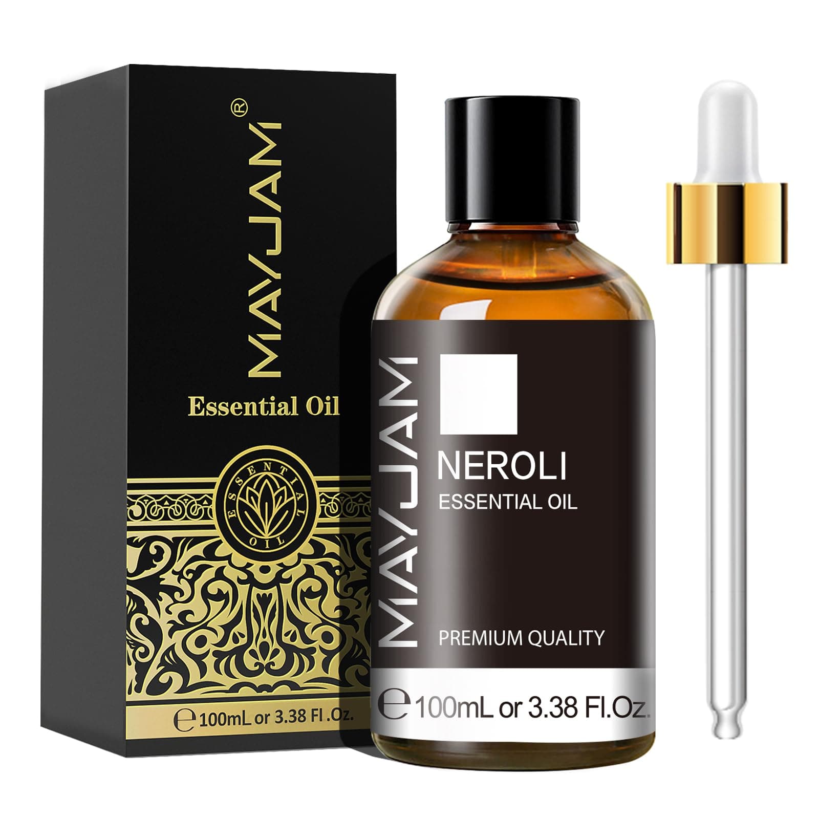 MAYJAM Neroli Essential Oils 100ML, Neroli Oil for Diffuser, Humidifier, DIY, Home, Office