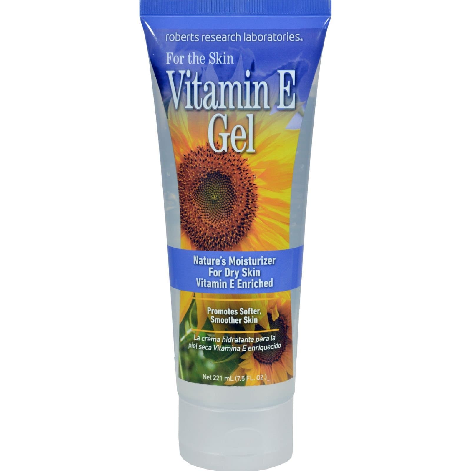 Robert Research Labs Vitamin E Gel - 7.5 oz - Natural moisturizer - Good for Damaged and Irritated Skin