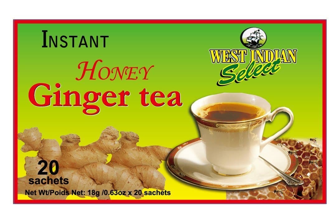 Instant Honey Ginger Tea West Indian Select (Pack of 2)