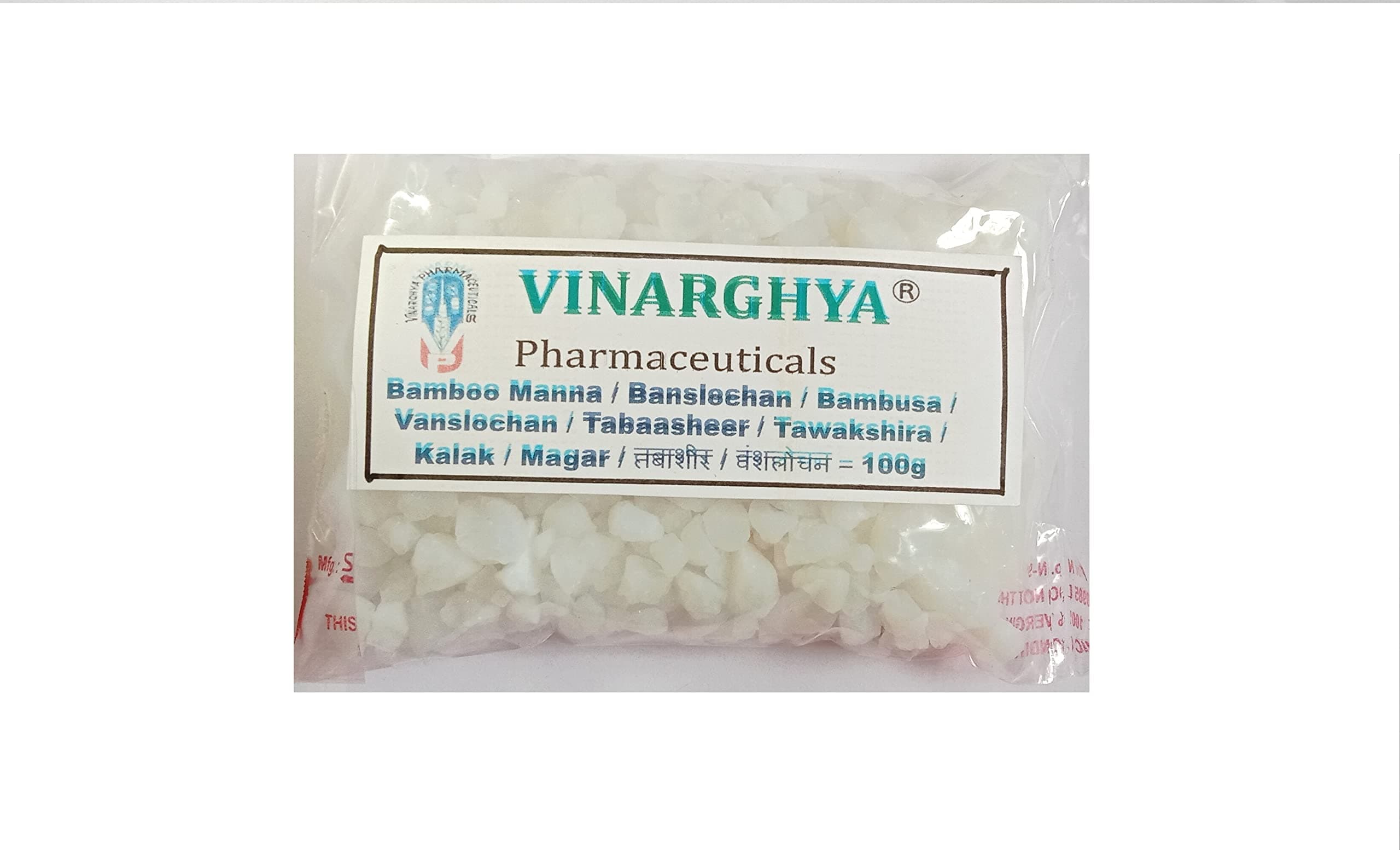 vinarghya Bamboo Manna Banslochan Bambusa Vanslochan Tabaasheer Tawakshira Kalak Magar तबाशीर वंशलोचन 100g