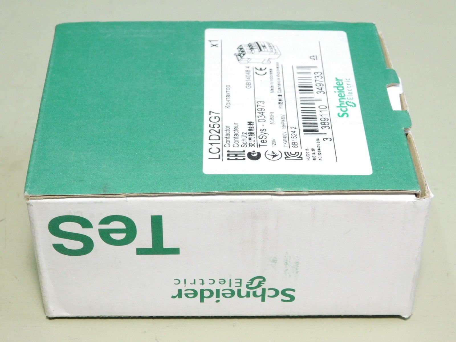 BRAND NEW - Schneider Electric TeSys LC1D25G7 Contactor (034973)