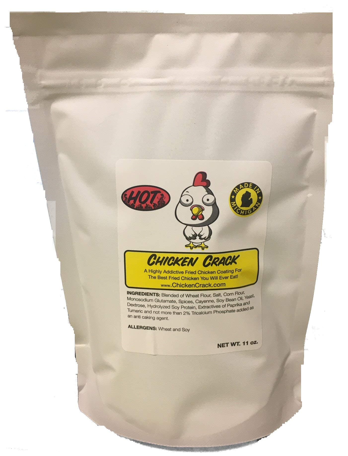 HOT Chicken Crack Fried Chicken Coating Mix -3 (THREE) 11 oz bags