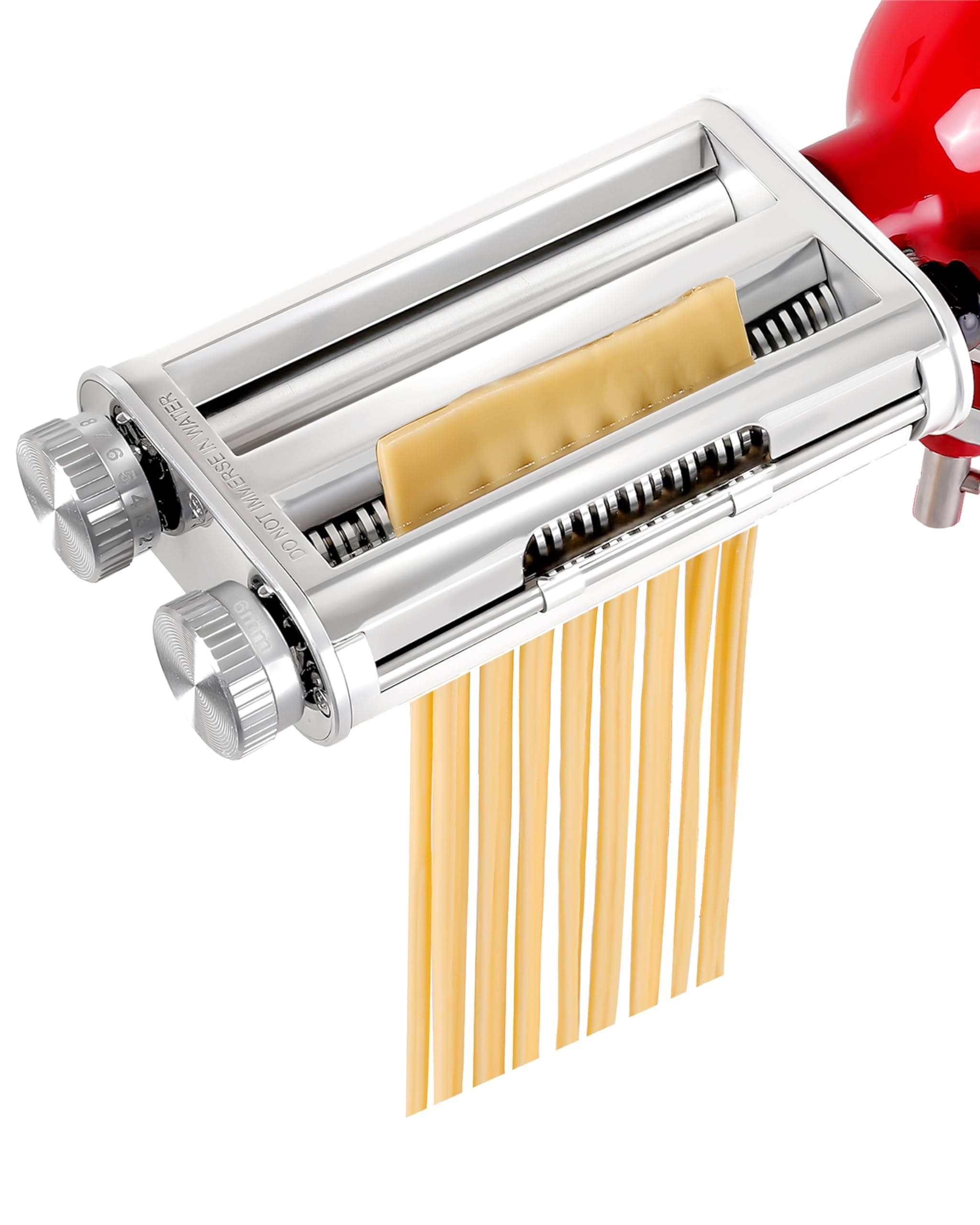 Pasta Maker Attachment for KitchenAid Stand Mixers, 3 in 1 Set Pasta Machine Attachment Accessories included Pasta Sheet Roller, Spaghetti Cutter, Fettuccine Cutter