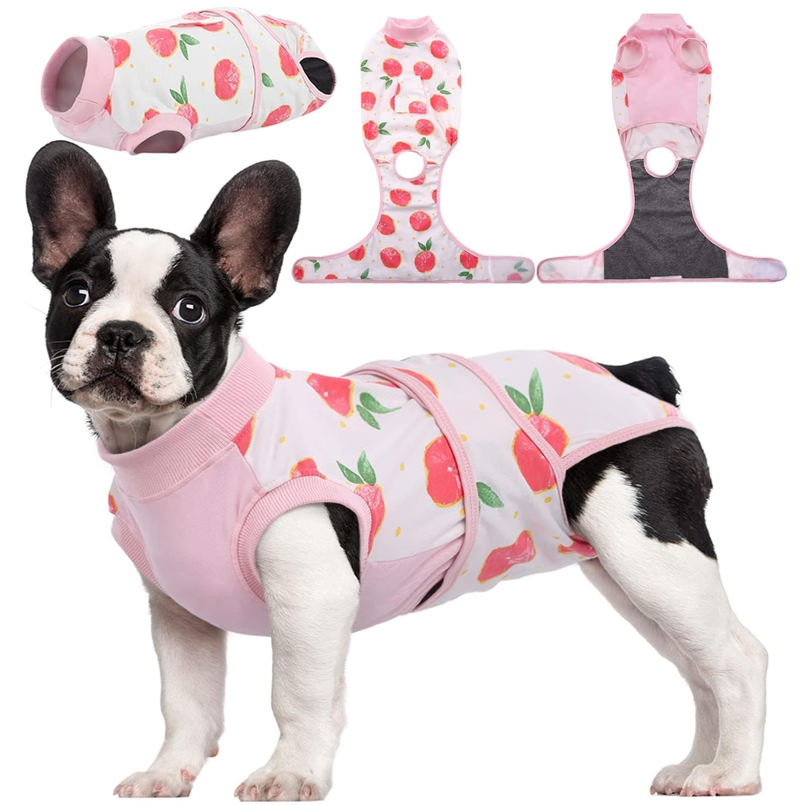Recovery Suit for Dogs Cats After Surgery, Professional Pet Recovery Shirt Dog Abdominal Wounds Bandages, Substitute E-Collar & Cone,Prevent Licking Dog Onesies Pet Surgery Recovery Suit