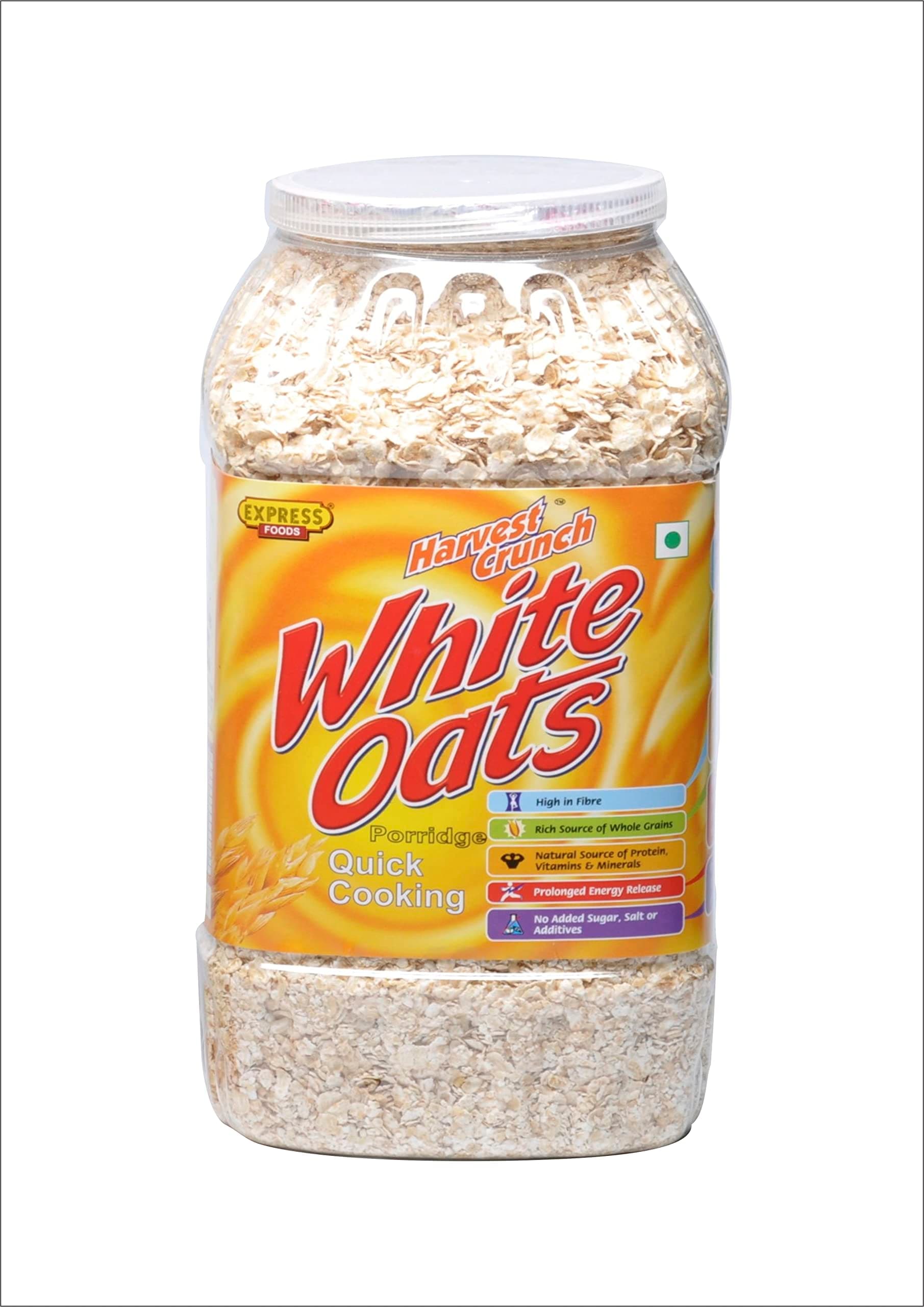 Express Foods White Oats Quick Cooking Jar, 800g