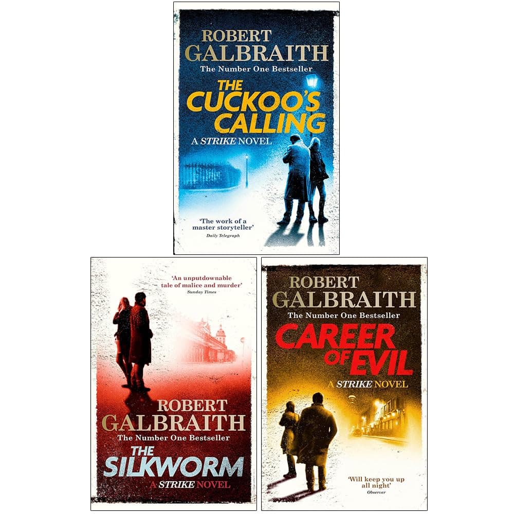 Cormoran Strike Series Robert Galbraith Collection 3 Books Bundle (The Cuckoo's Calling, The Silkworm: 2, Career of Evil) by Robert Galbraith (2016-11-09)