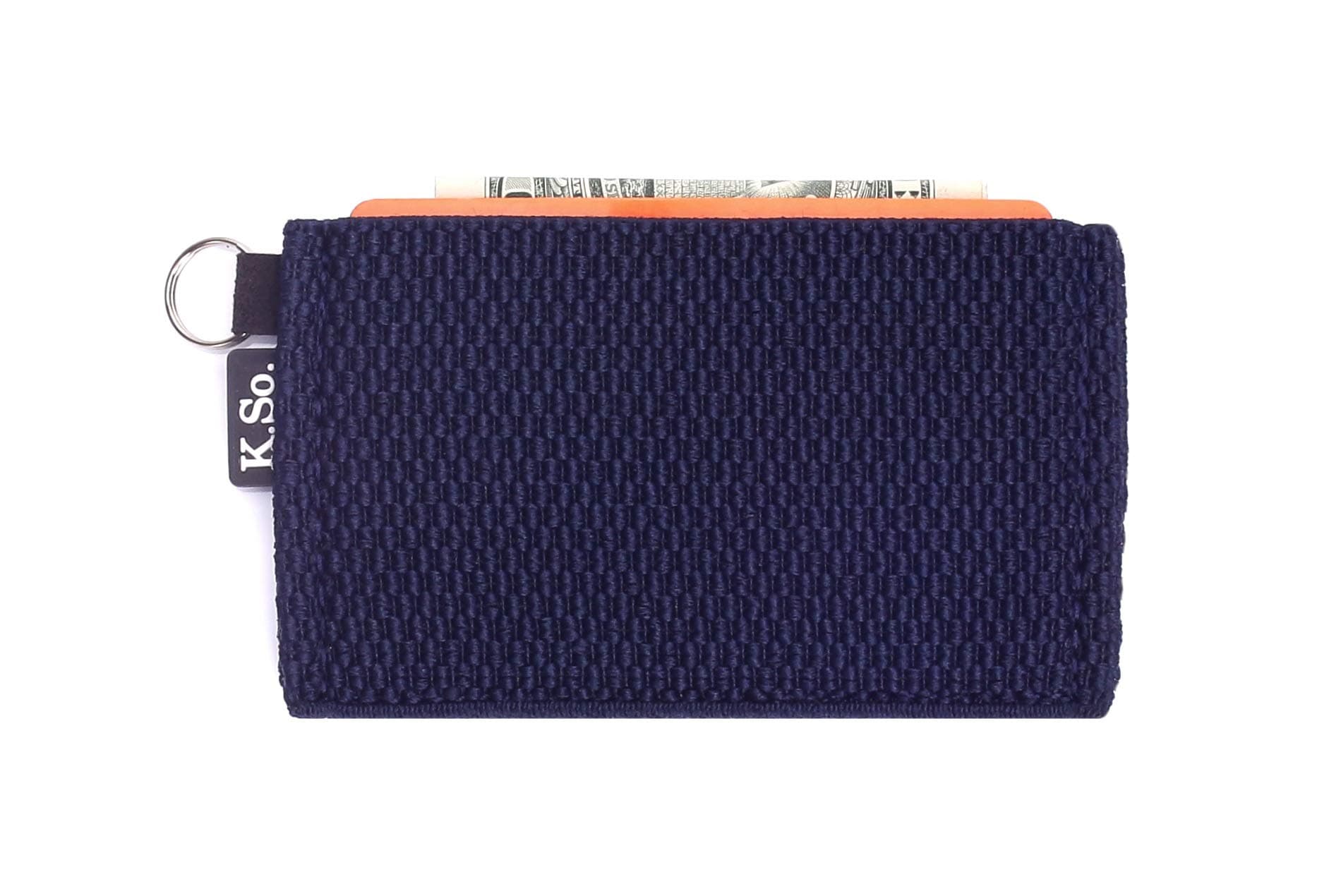 Minimalist Small Wallet Card Holder — Minimal Slim Front Pocket Elastic Wallet for Men & Women (Slimz Blue)