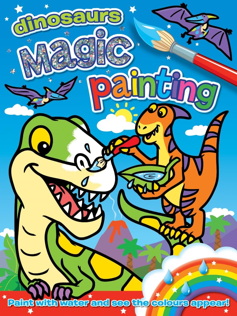 Magic Painting: Dinosaurs: Mixed Puzzles to Give Your Brain a Workout