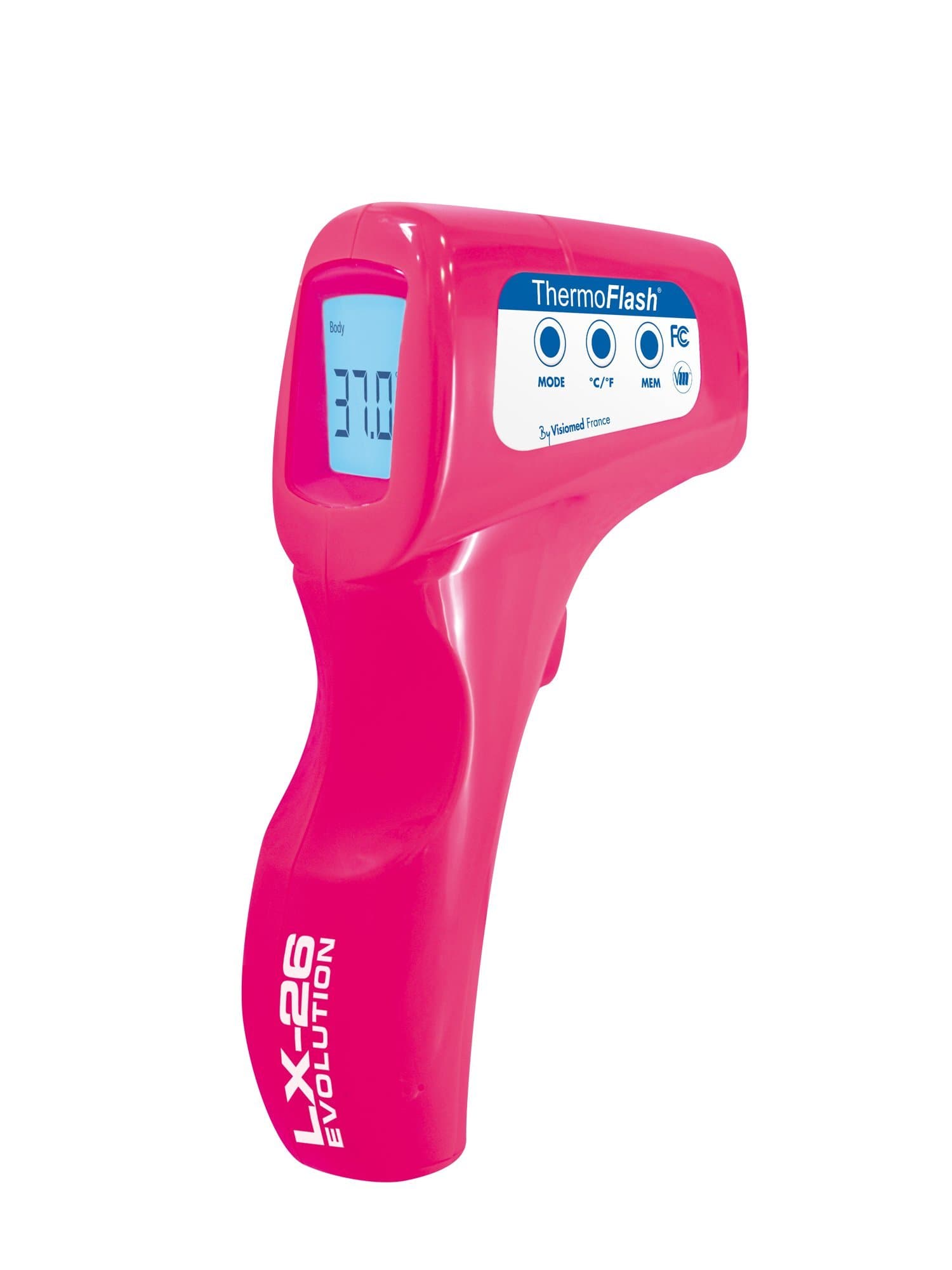 THERMOFLASH LX-26 Evolution Thermomètre médical sans Contact Magenta (1 thermomètre)