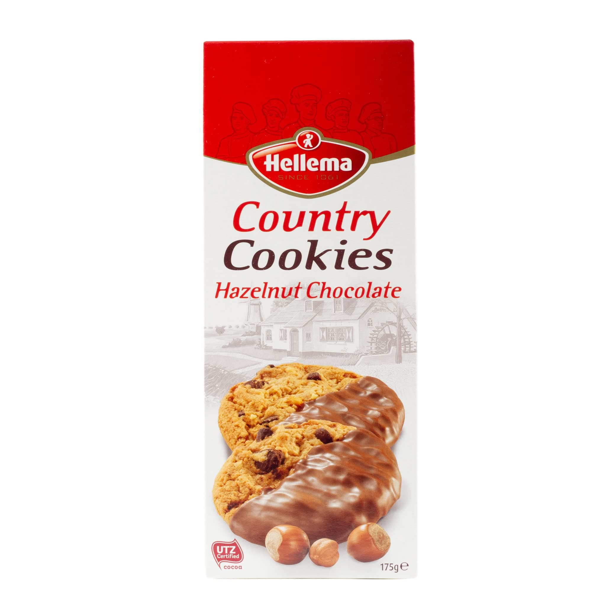 Hellema country cookies hazelnut, 175 g