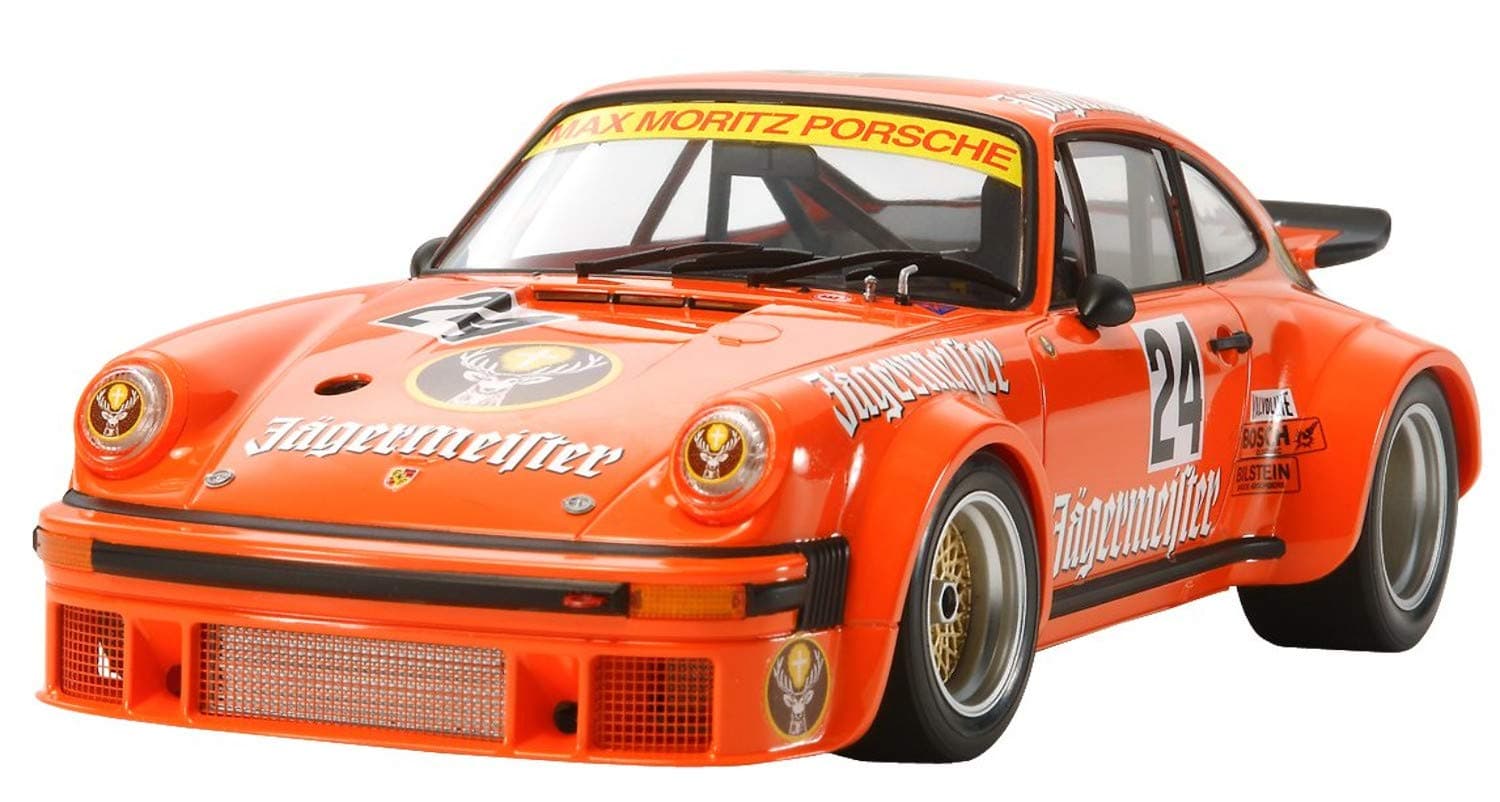 Porsche Vehicle 300024328 934 Jaegermeister Car Model Kit 1:24, Orange