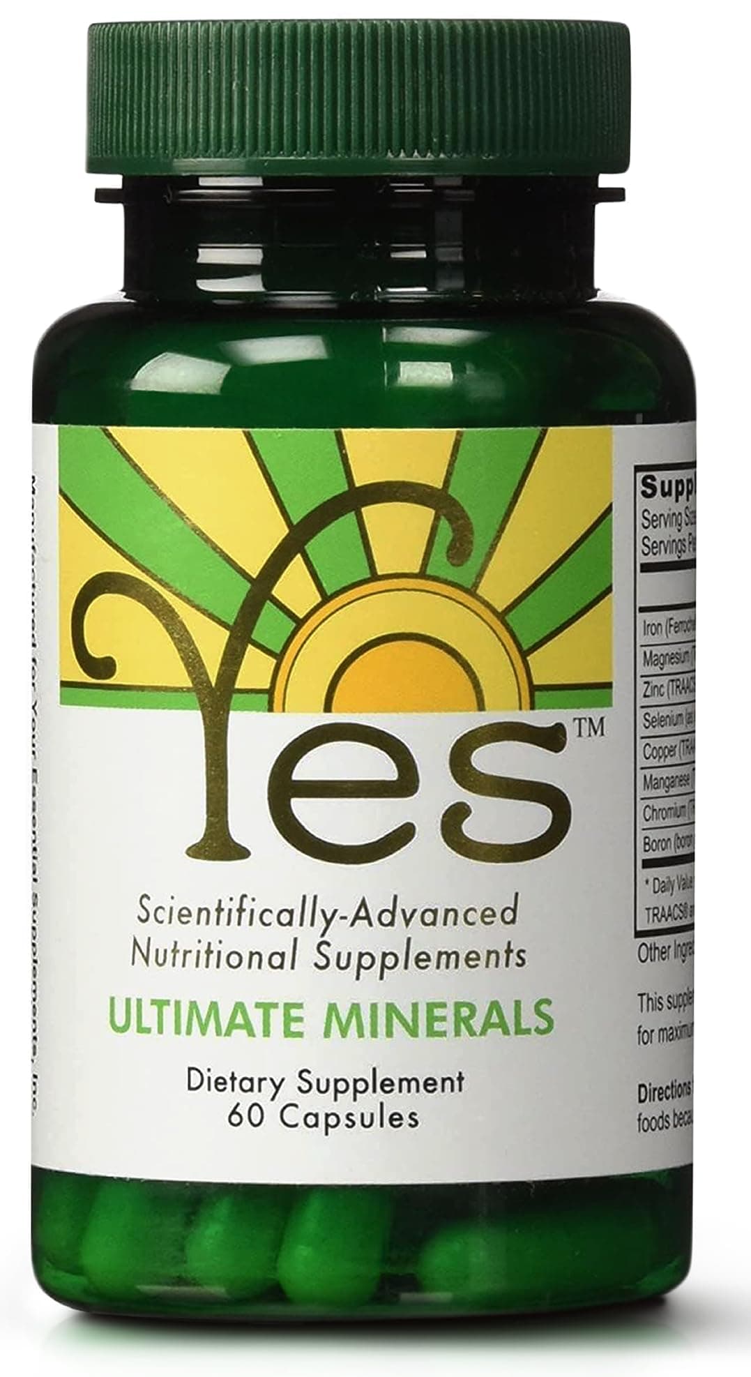 Ultimate Mineral Supplement – Chelated Magnesium, Zinc, Iron, Selenium, Chromium & Boron (TRAACS®) – High-Absorption Multimineral for Energy & Immune Support – 60 Vegan Capsules