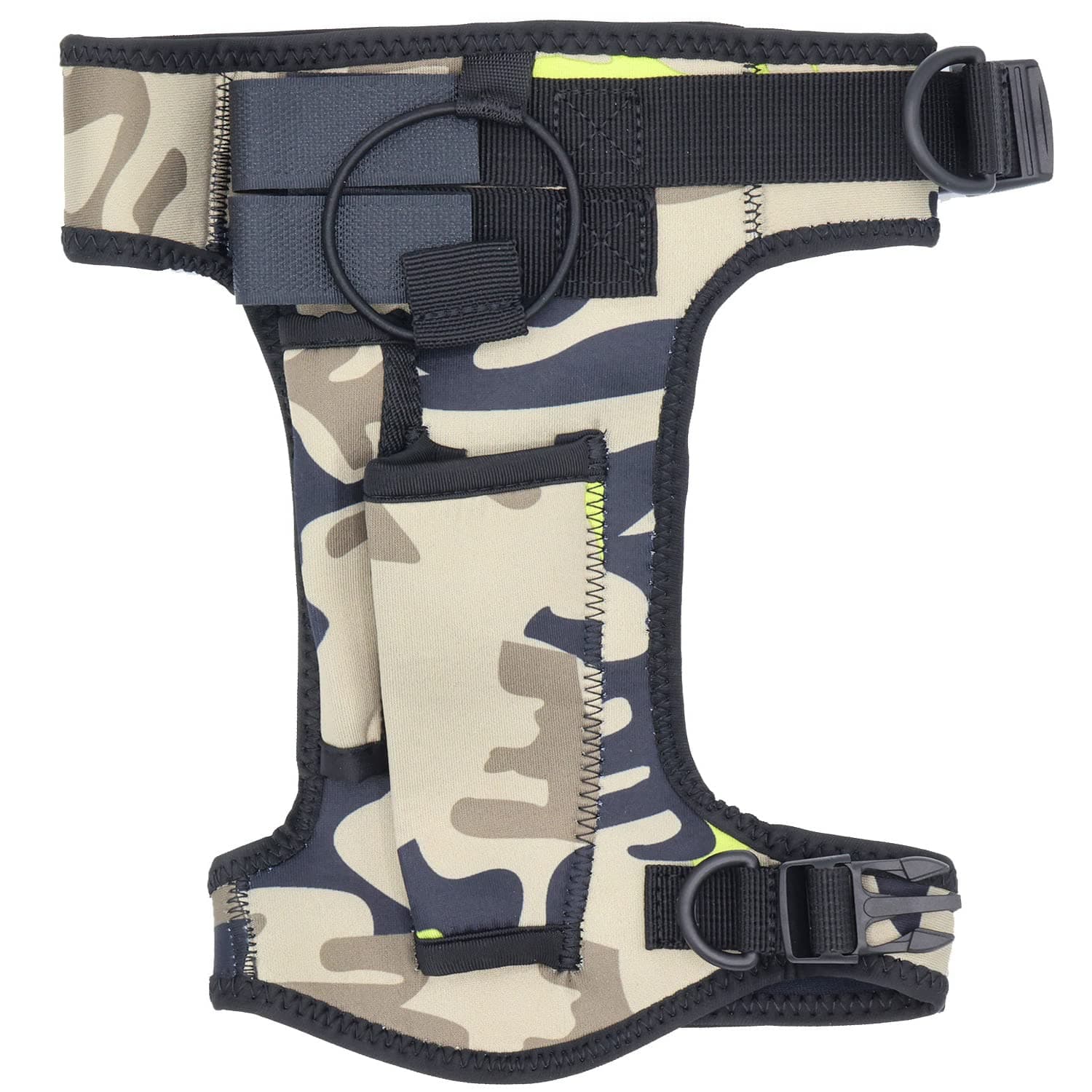 Adjustable Neoprene Diving Knife Leg Wrap, Survival Ankle Knife Holster,Leg Sheath for Scuba Diving, Spearfishing, Snorkeling, Boating, Hunting,Rescue and Other Outdoor Sports,Camo