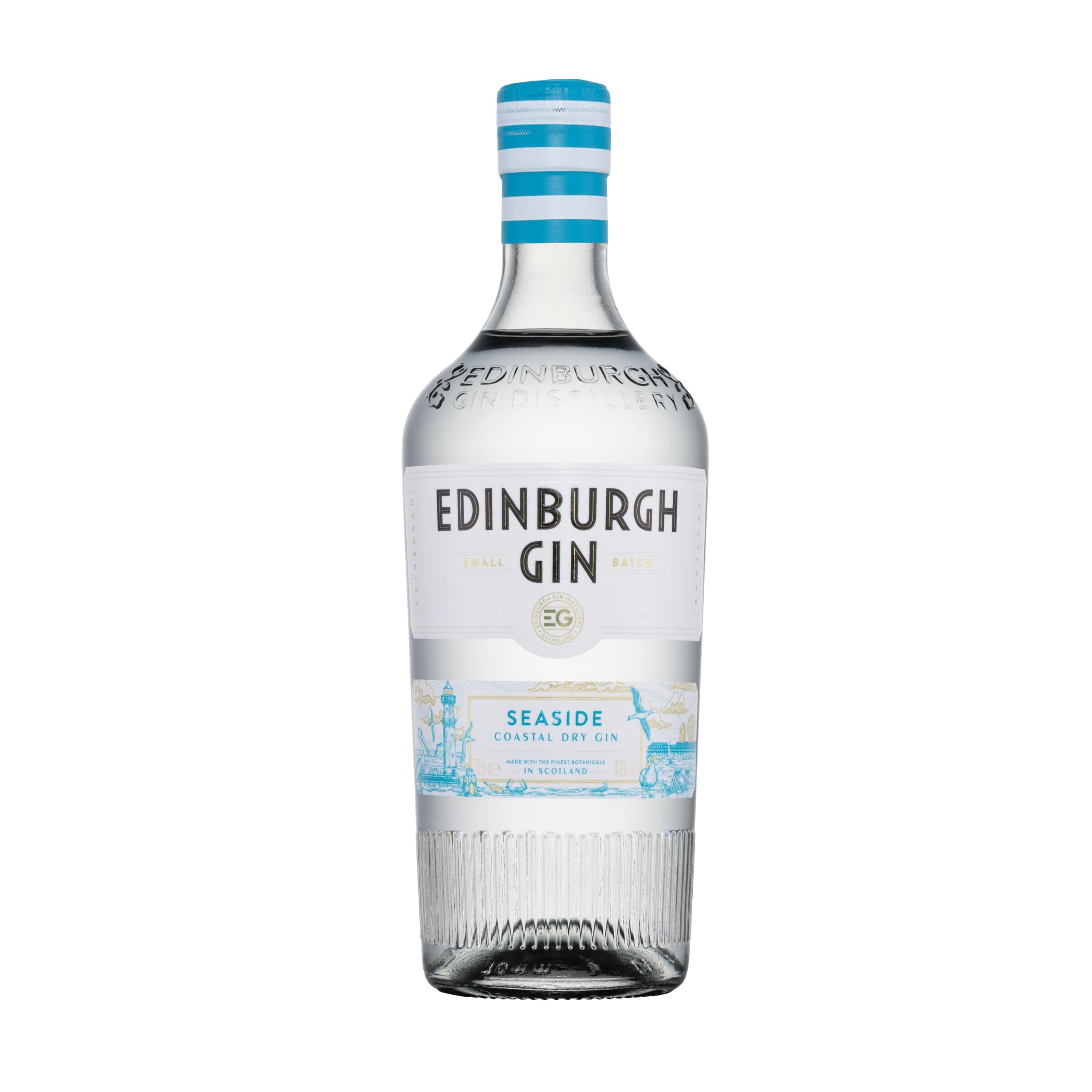 Seaside London Dry Coastal Gin | 70cl 43% ABV | Crisp and Salt Kissed | Award Winning Premium Gin | Inspired by Scotland's Beaches | Perfect for Gifting