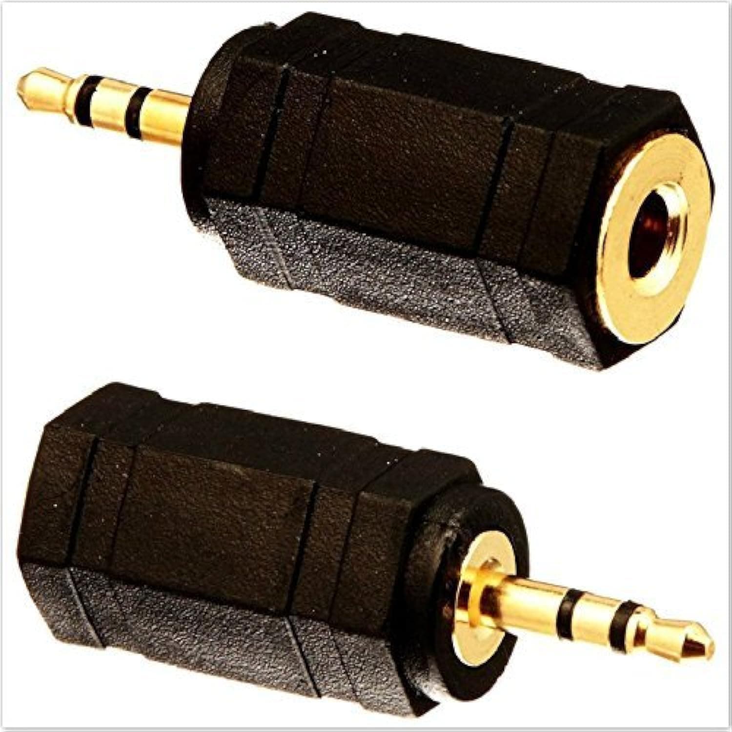CESS 3.5mm Stereo Jack to 2.5mm Stereo Plug Earphone Adapter - 2.5mm Stereo Male to 3.5mm Stereo Female (2 Pack)
