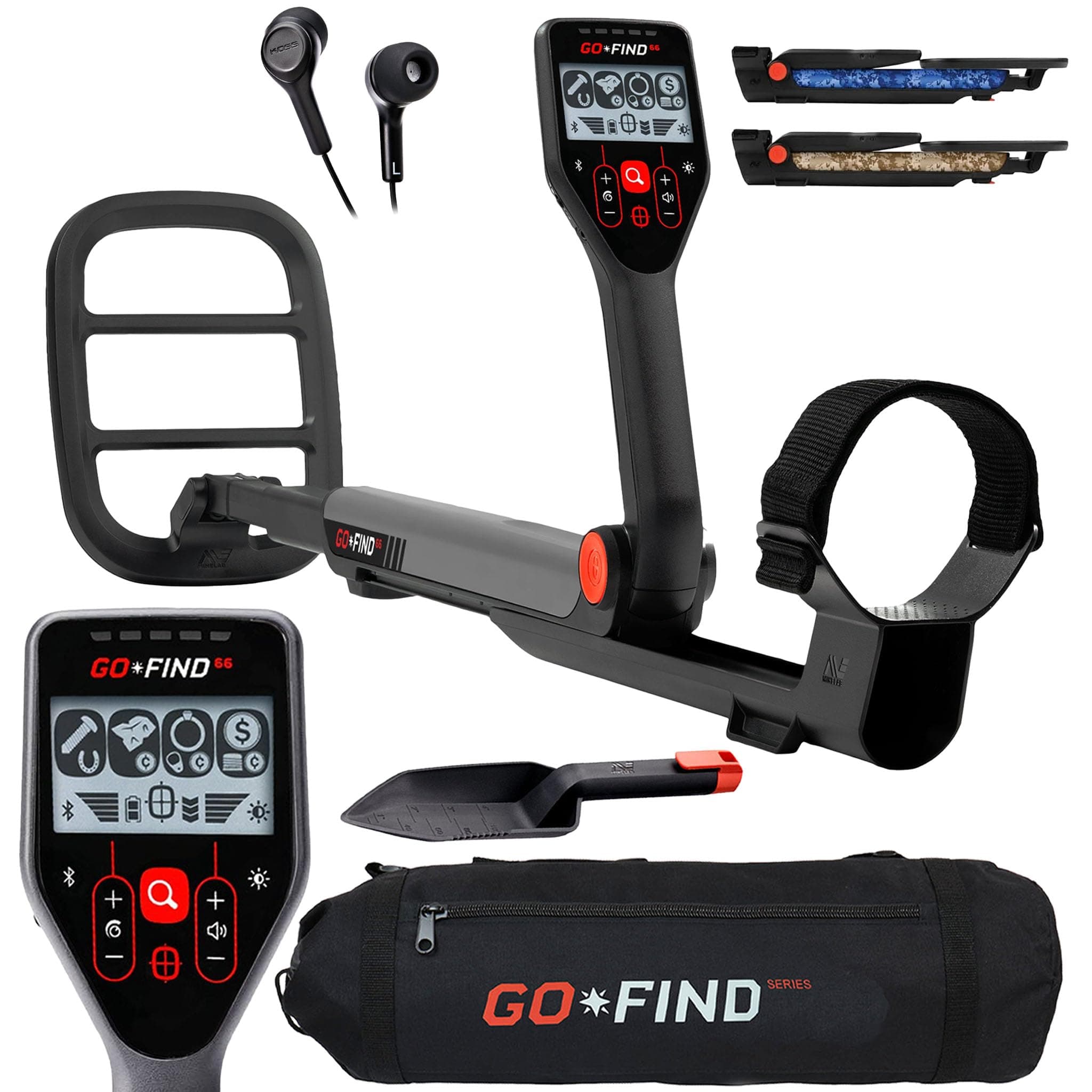 GO-FIND 66 Metal Detector with GO-FIND Black Carry Bag for Transport