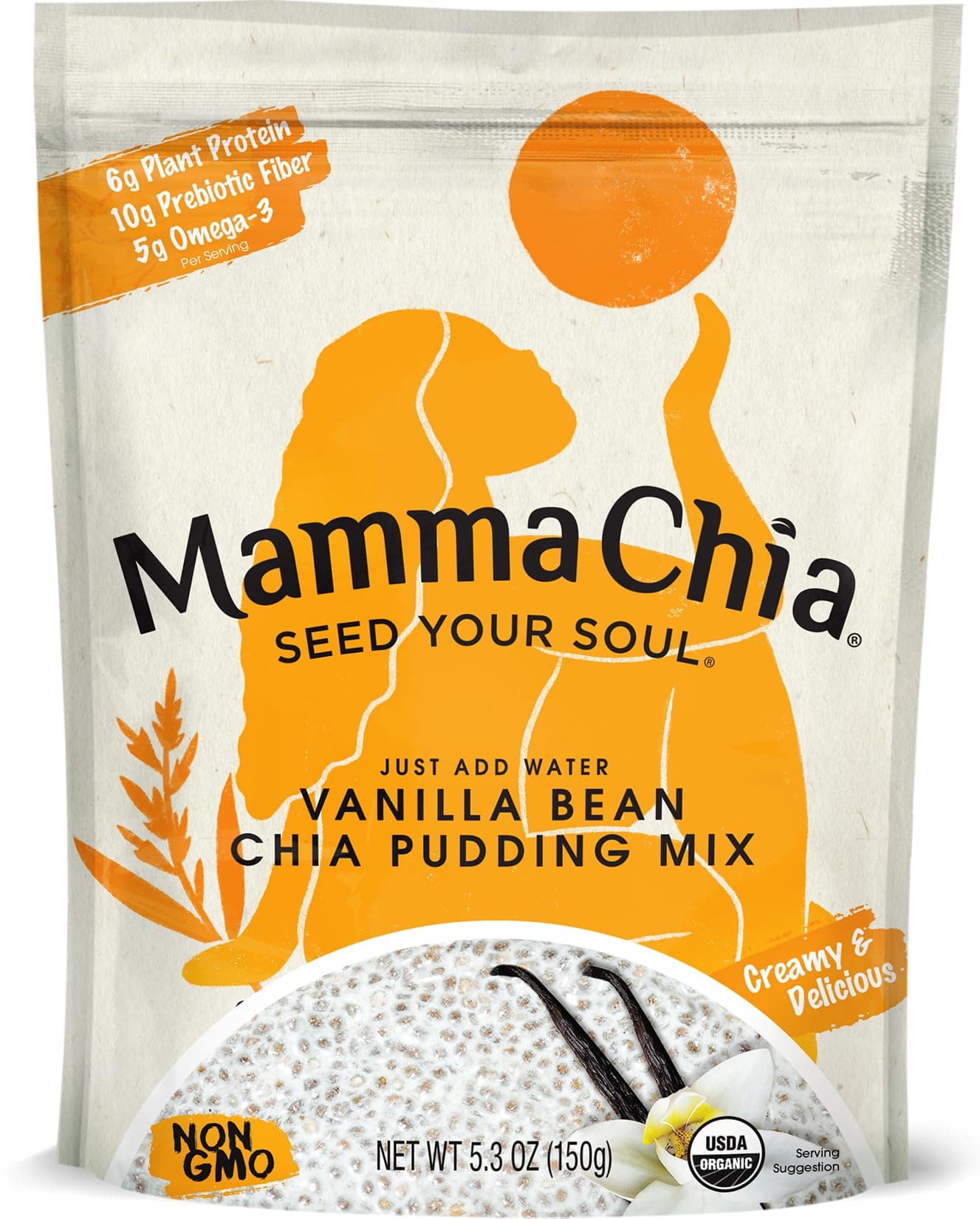 Mamma Chia Organic Chia Pudding Mix, Vanilla Bean
