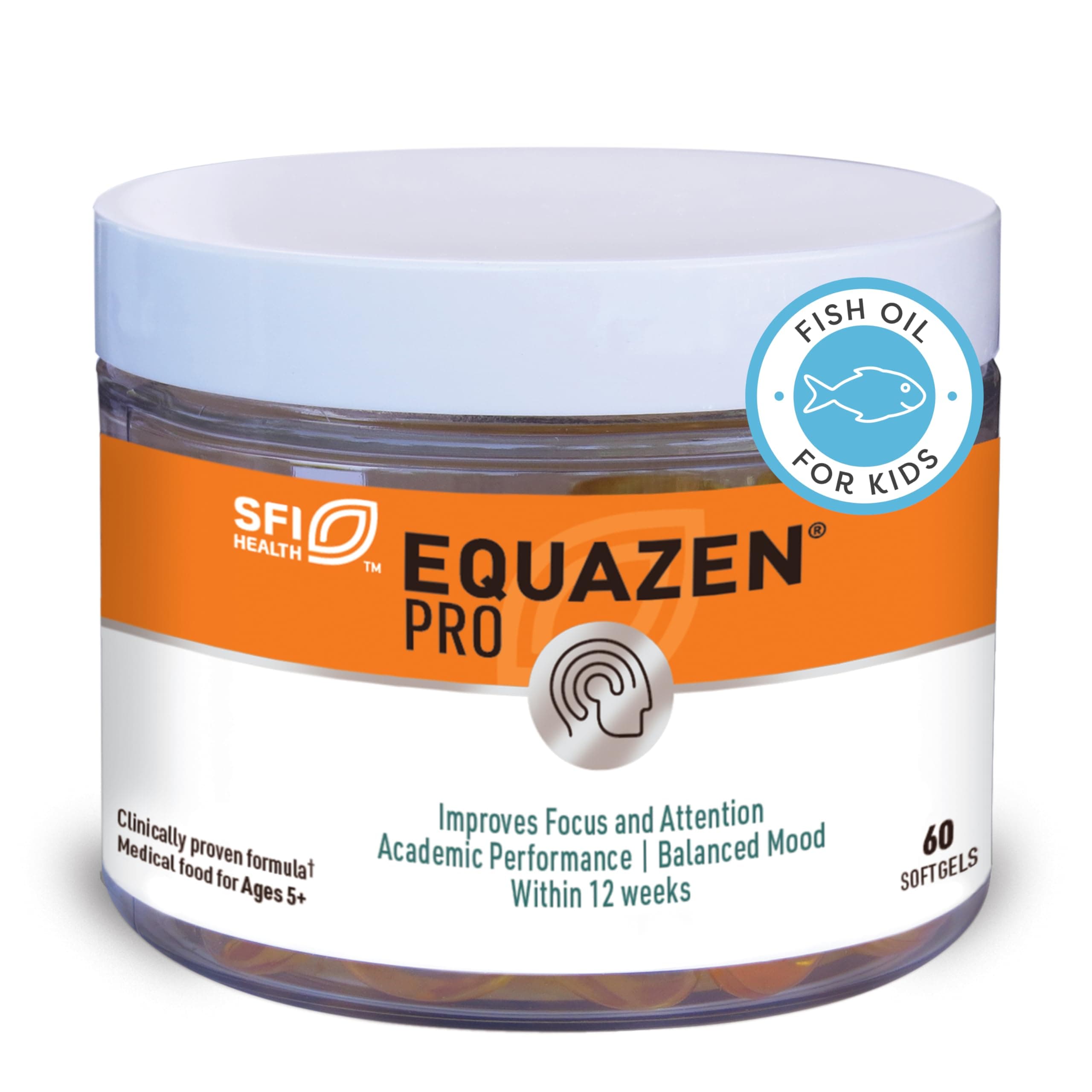 Equazen Pro Kids Softgels - Omega 3 6 Fish Oil with EPA & DHA (60 Softgels)