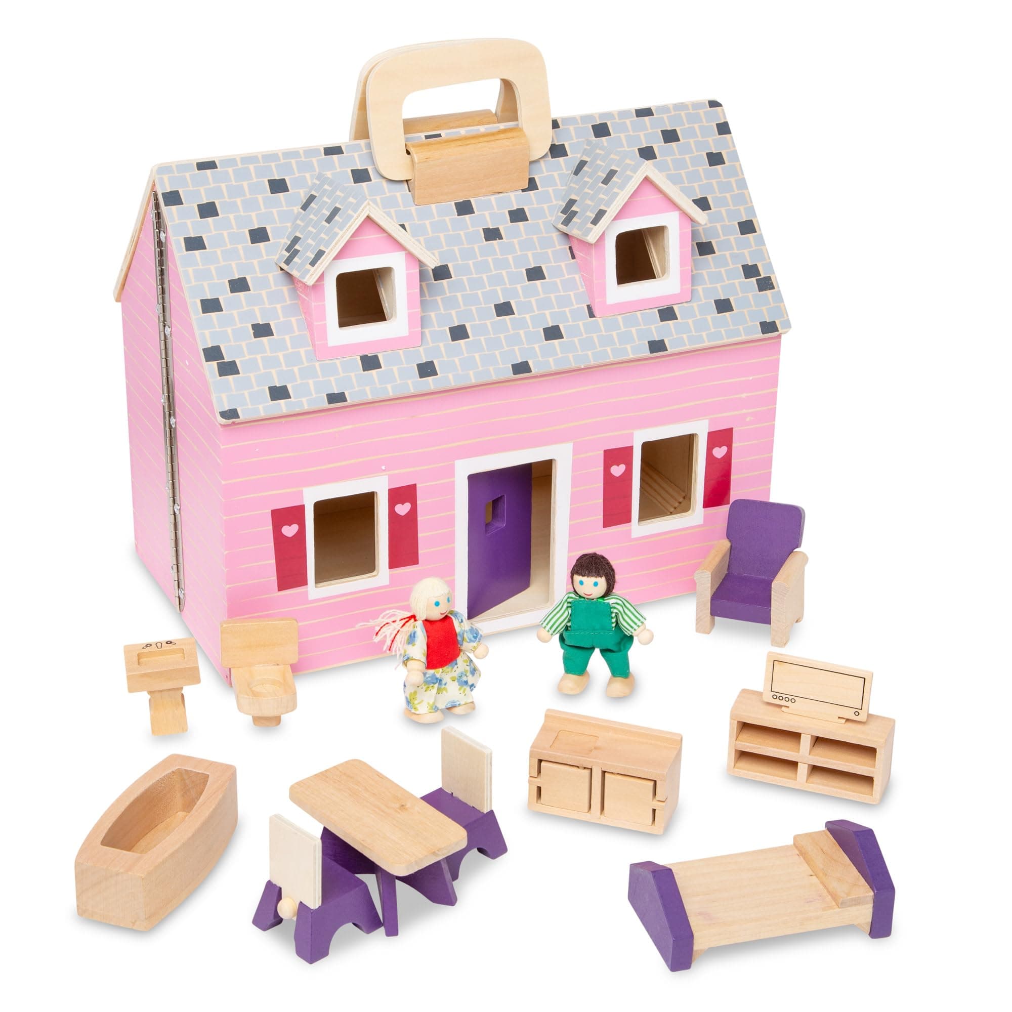 Fold & Go Dollhouse | Dollhouses & Dolls | Play Sets | 3+ | Gift for Boy or Girl