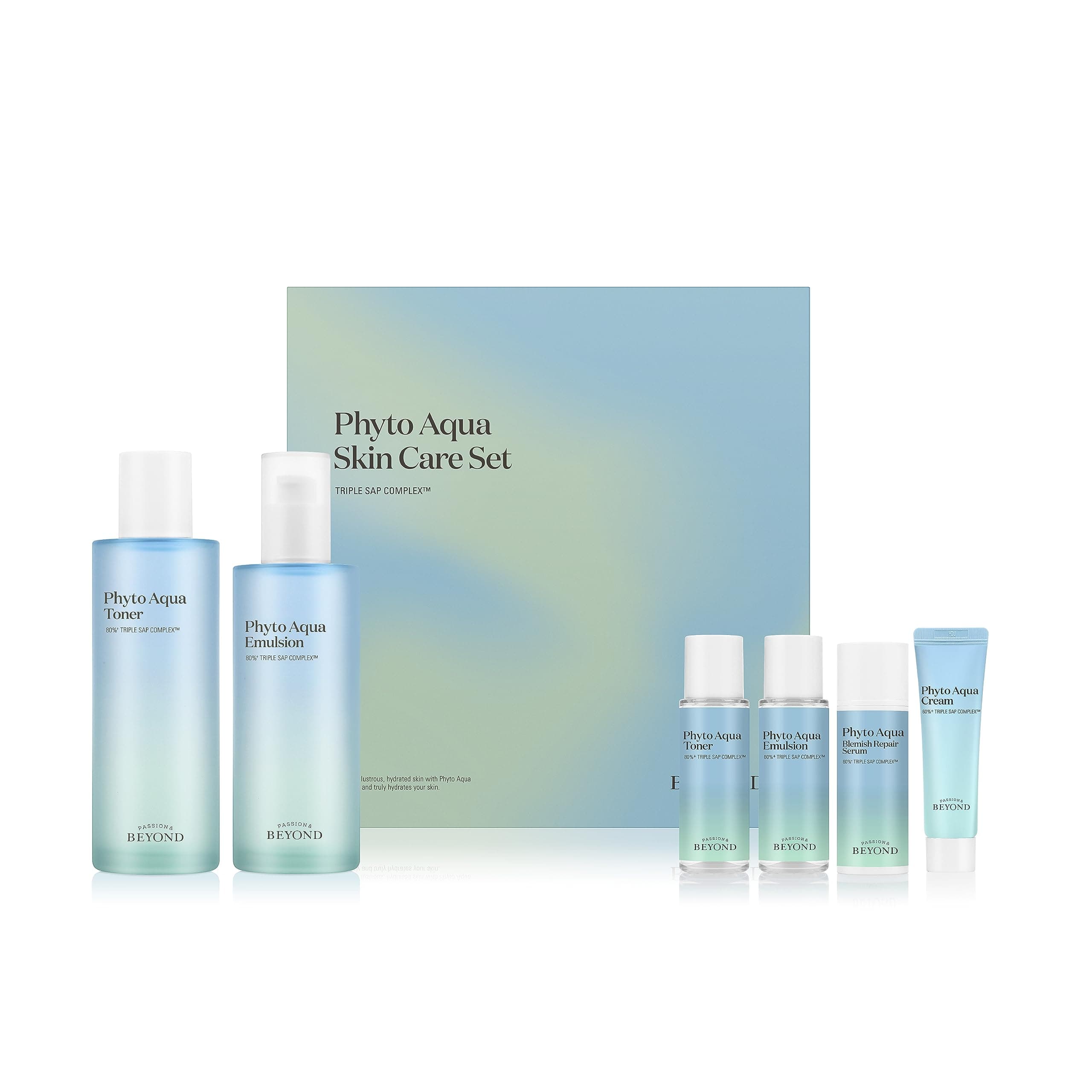 Beyond Skincare Gift Set (11.3fl oz) - Vegan Formula Korean Skin Care. Toner & Lotion for Hydration, Soothing. Hyaluronic Acid, Tree Sap Complex.