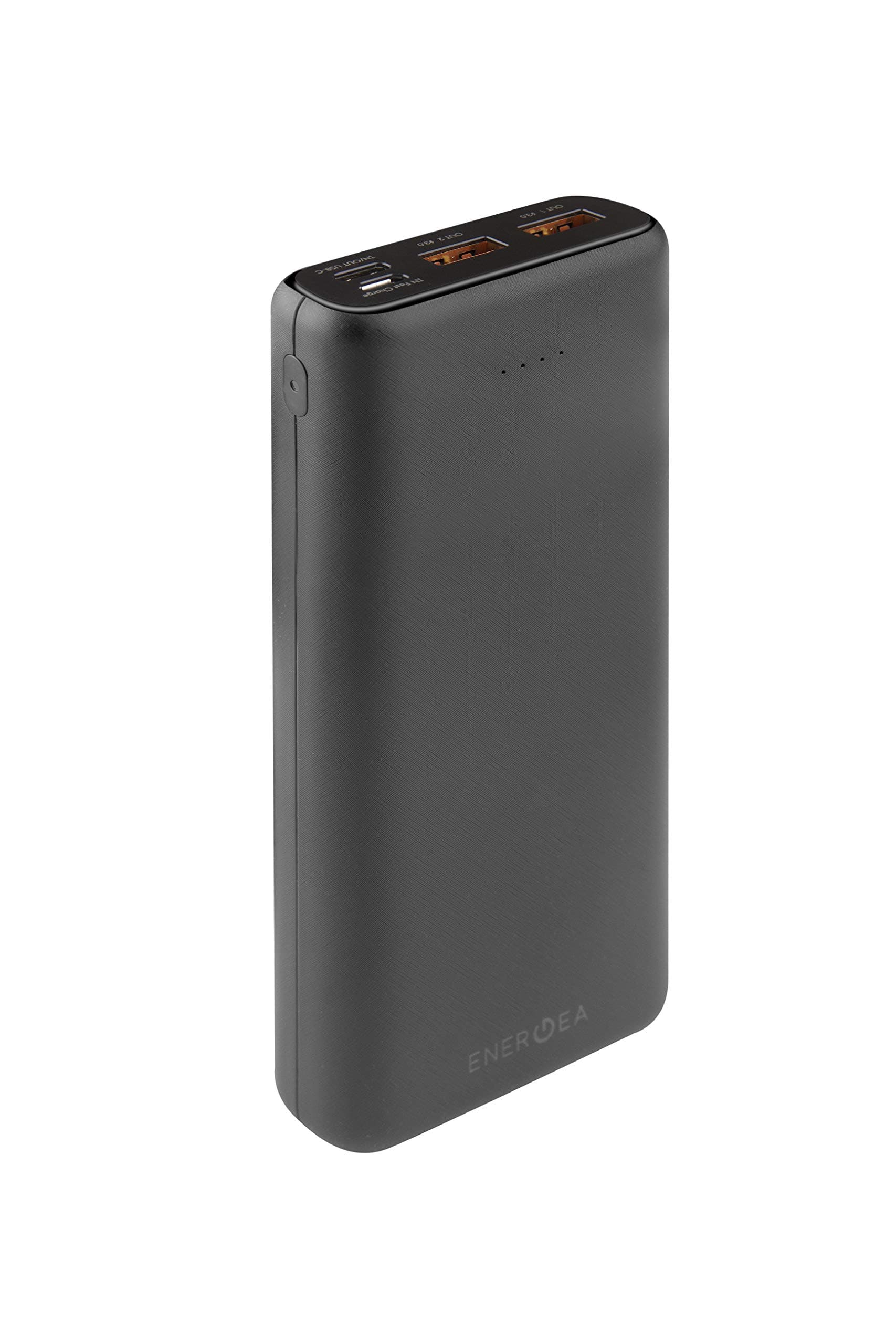 ENERGEA COMPAC ULTRA (PQ2201) 20000MAH PD LI-POLY USB-C POWER BANK, SMART CHARGE 4.0 WITH QUICK CHARGE 3.0 AND USB-C POWER DELIVERY (Black)