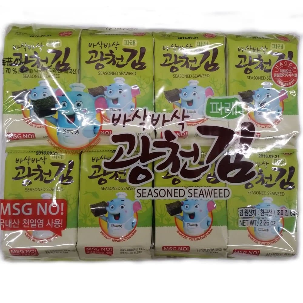 Yifantacy Kimnori Kwangcheonkim Seasoned Seaweed 16 Pack Combo - No MSG