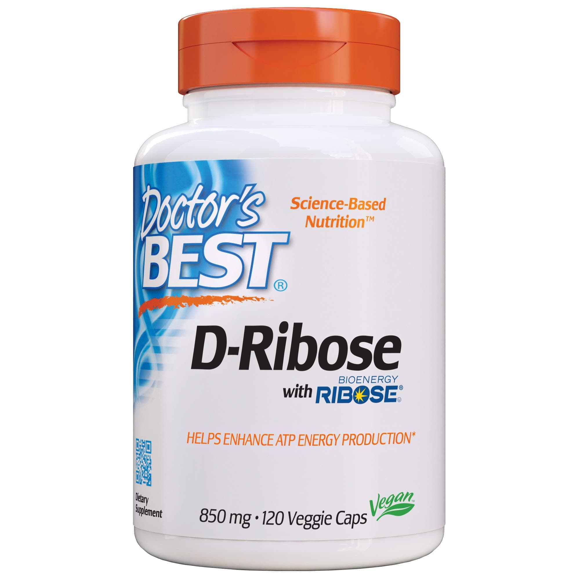 D Ribose Supplement for Men & Women - D-Ribose Capsules, Supports ATP Energy Production, 4250 mg Per 5-Capsule Serving, Vegan & Vegetarian, Gluten Free, Soy Free - 120 Ct Veg Caps
