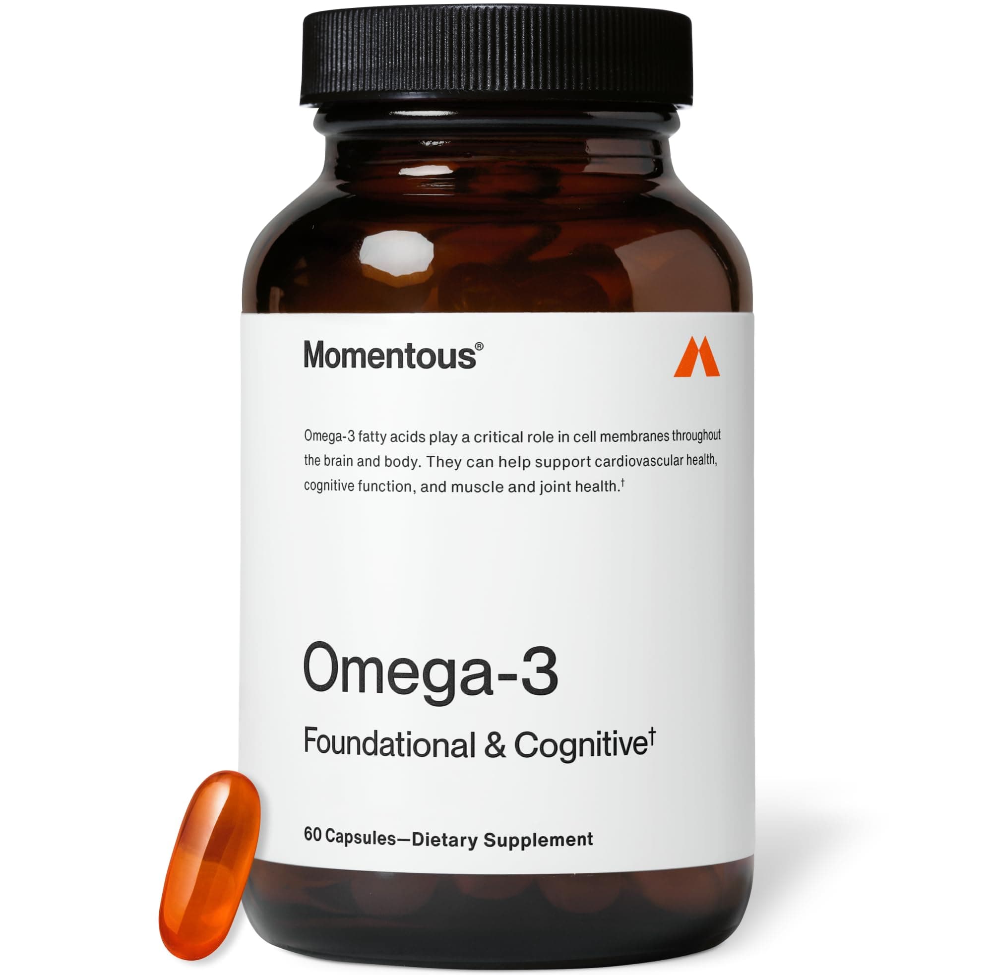 Momentous Omega-3 1500mg Daily Fish Oil Supplement with EPA and DHA - NSF Certified for Sport