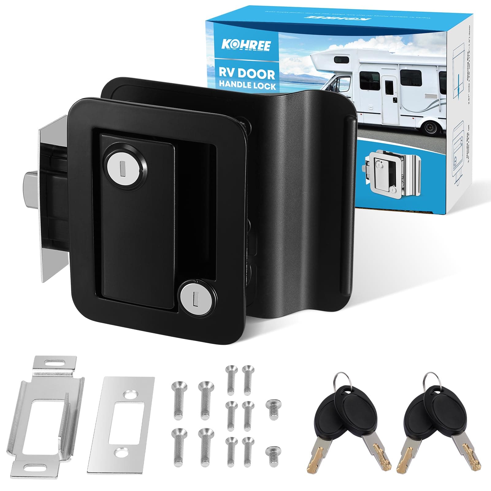 Door Alarm Pad Lock for Home Safety, Bike, Bicycle | Waterproof Anti Theft Motion Sensor Siren 110DBA Security Lock for Universal Use | Thickened Shackle Lock with 3 Key, Black