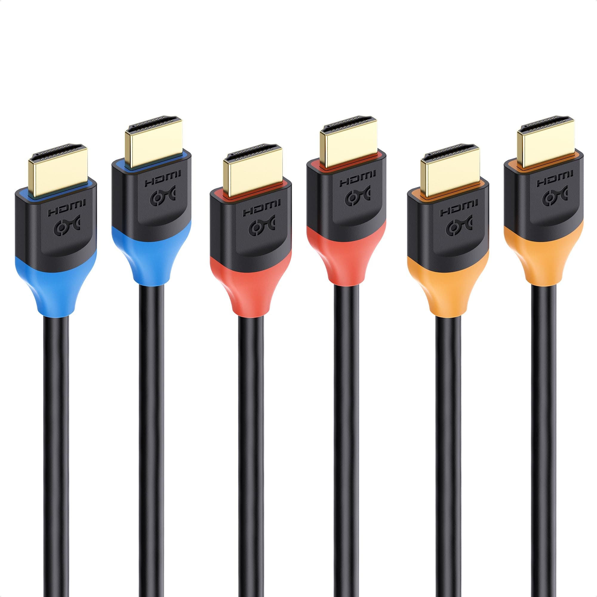 3-Pack 48Gbps 8K HDMI Cable 1 ft / 0.3m with 8K@60Hz, 4K@240Hz and HDR Support for PS5, Xbox Series X/S, RTX3080/3090, RX 6800/6900, Apple TV, and More