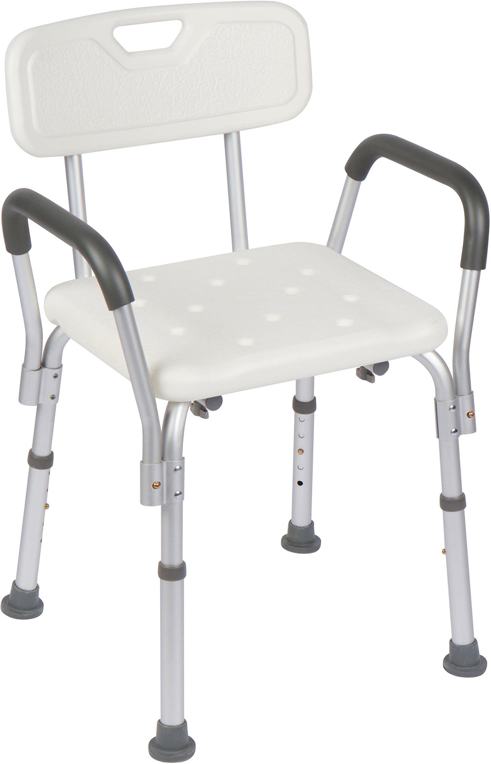 Casiva Premium Shower Chair with Arms - Strong, Secure Bathtub Chair & Shower Bench with Non-Slip Feet & Padded Arms