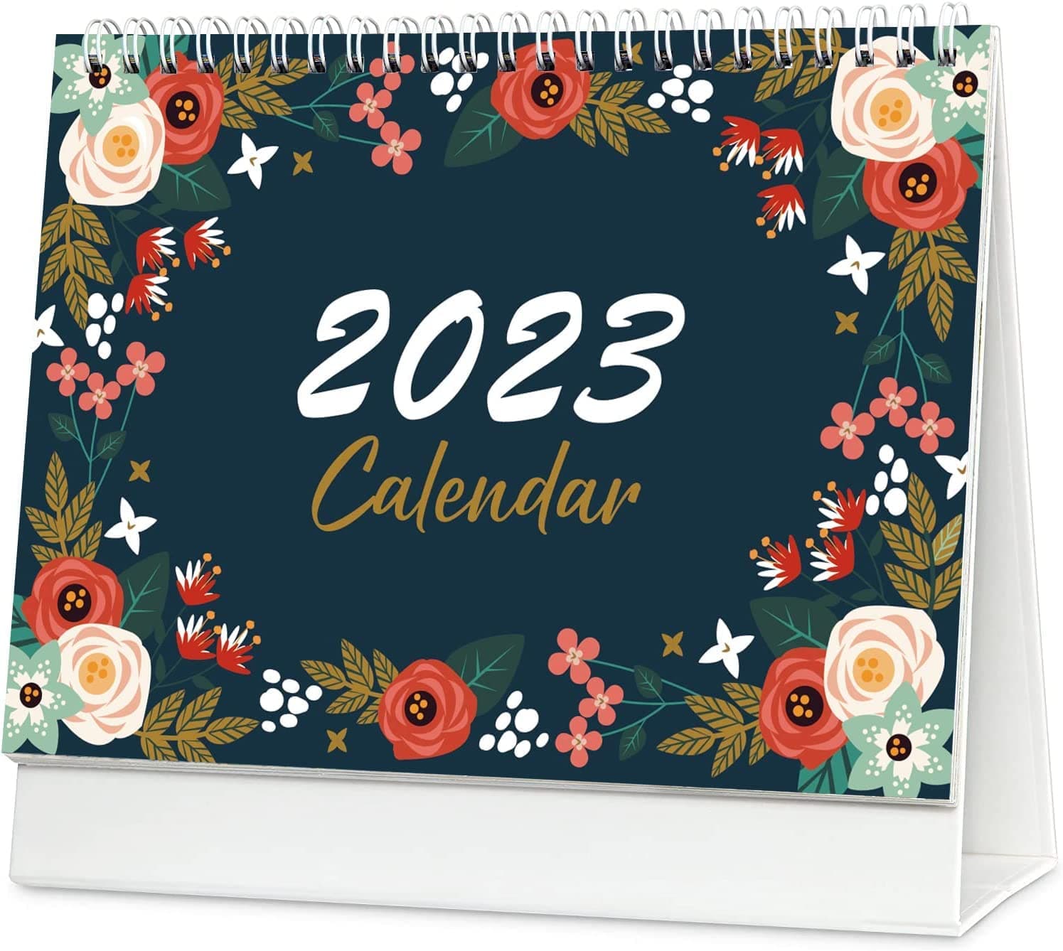 Desk Calendar September 2022 - December 2023 Custom-Made Creative, Simple, Small and Fresh Office Desktop Decoration Calendar……