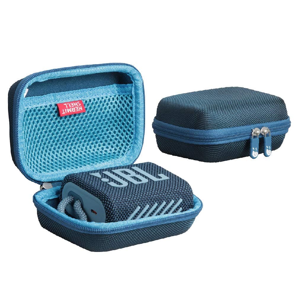 Hermitshell Hard Travel Case for JBL Go 3 / JBL Go 3 Eco Portable Bluetooth Speaker (Blue, Case for JBL GO 3)