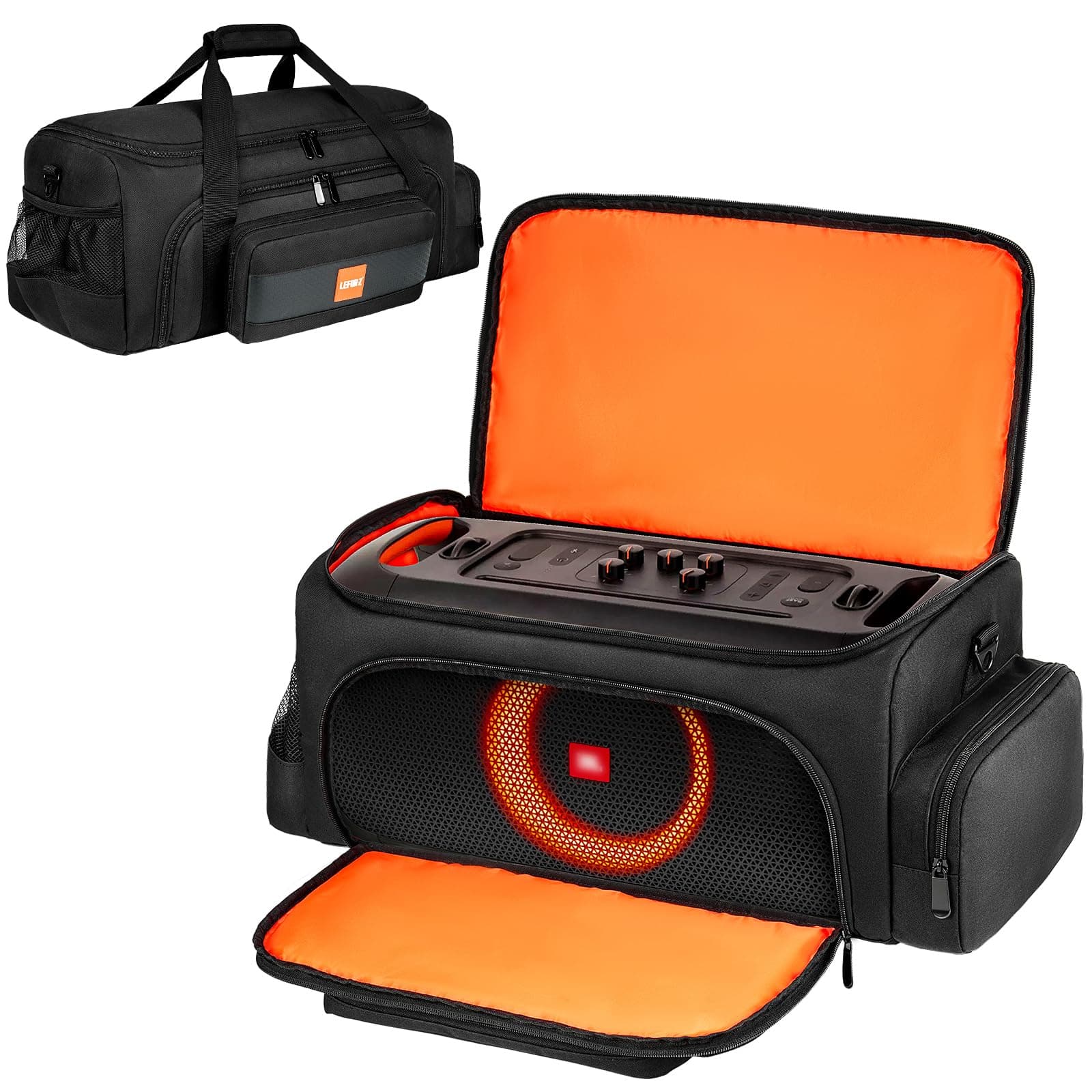 Carrying Case Compatible with JBL PartyBox On The Go Speaker,Travel Storage Tote Bag Fits for JBL PartyBox On-The-Go Essential Protable Party Speaker and Accessories(Case Only,No Shoulder Strap)