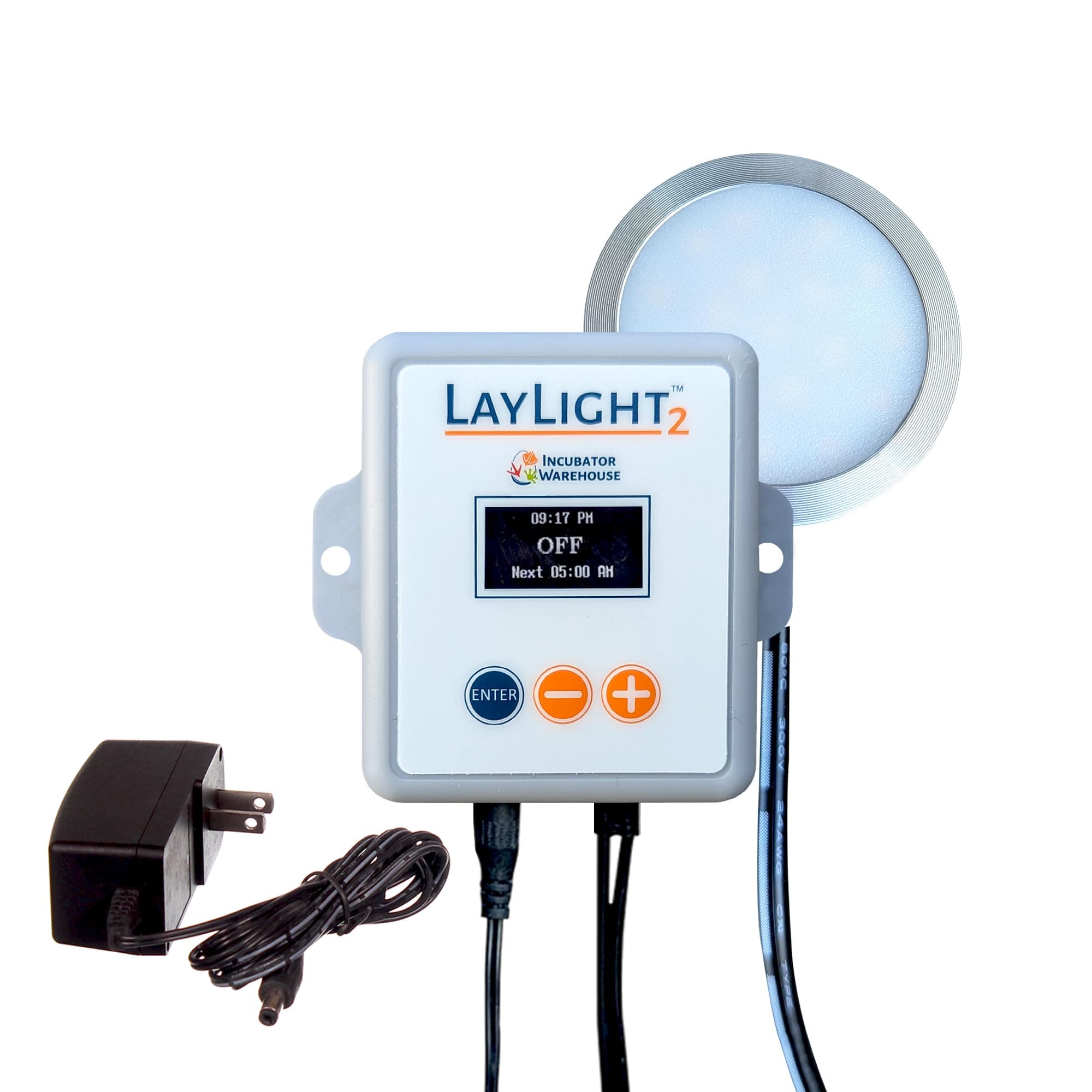 Incubator Warehouse AutoCoop LayLight2 with Smart Timer - Automatic Chicken Coop LED Daylight Extender - Chicken Coop Light with Programmable Settings for Boosting Chicken Egg Production