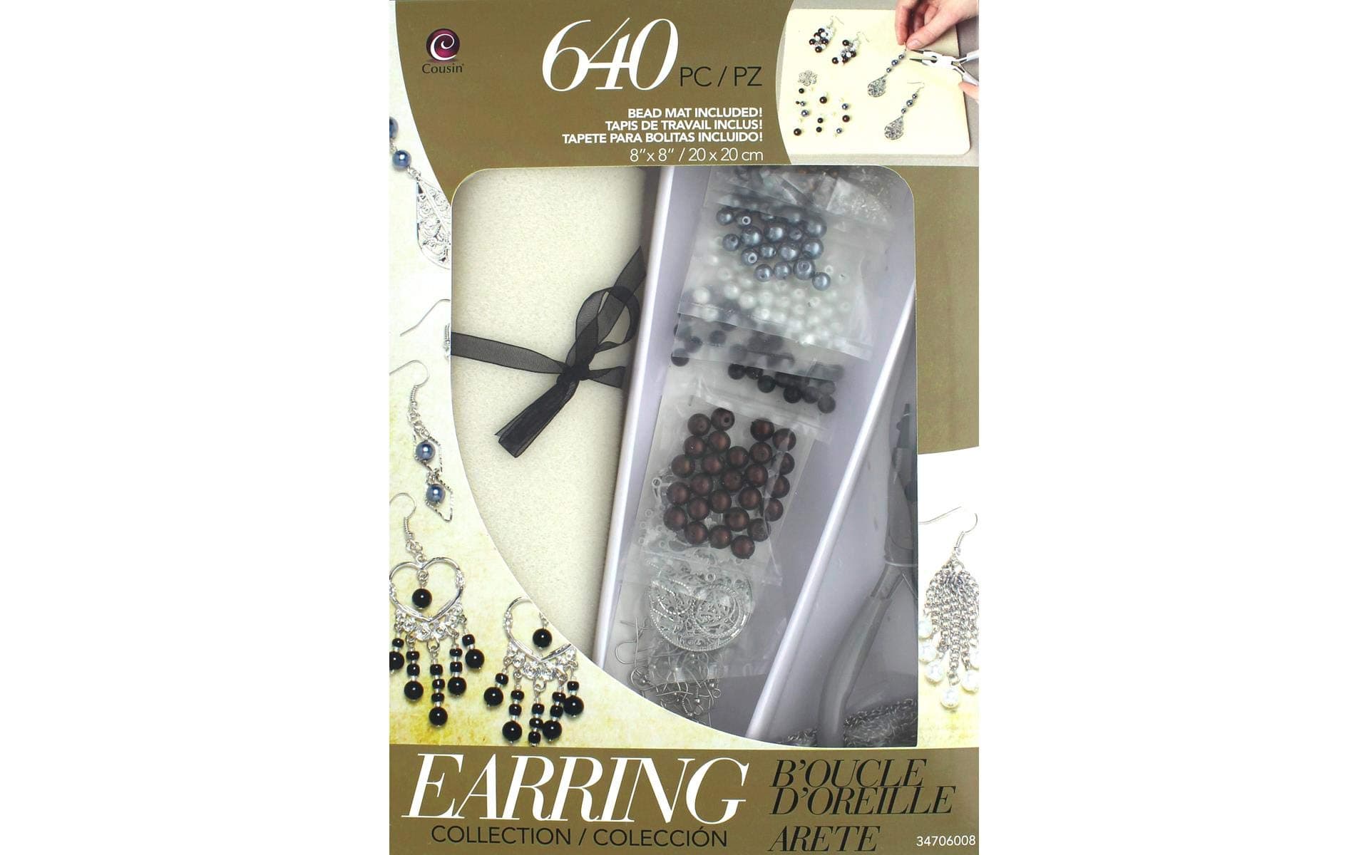 Jewelry Basics Class In A Box Kit, Silver Tone Earrings