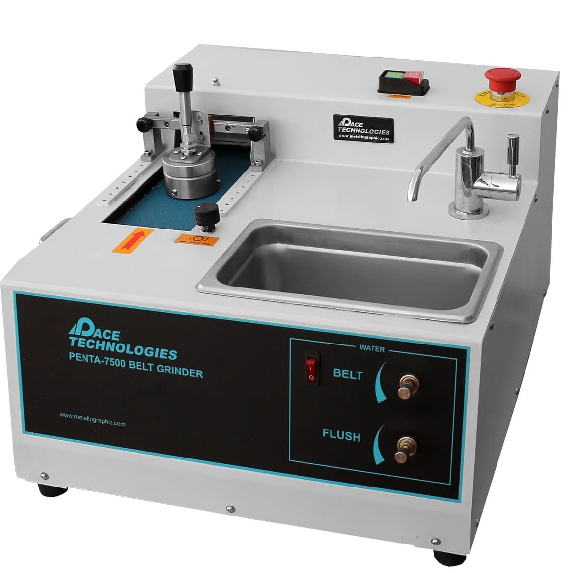 PENTA 7500 wet or dry belt grinder for coarse grinding