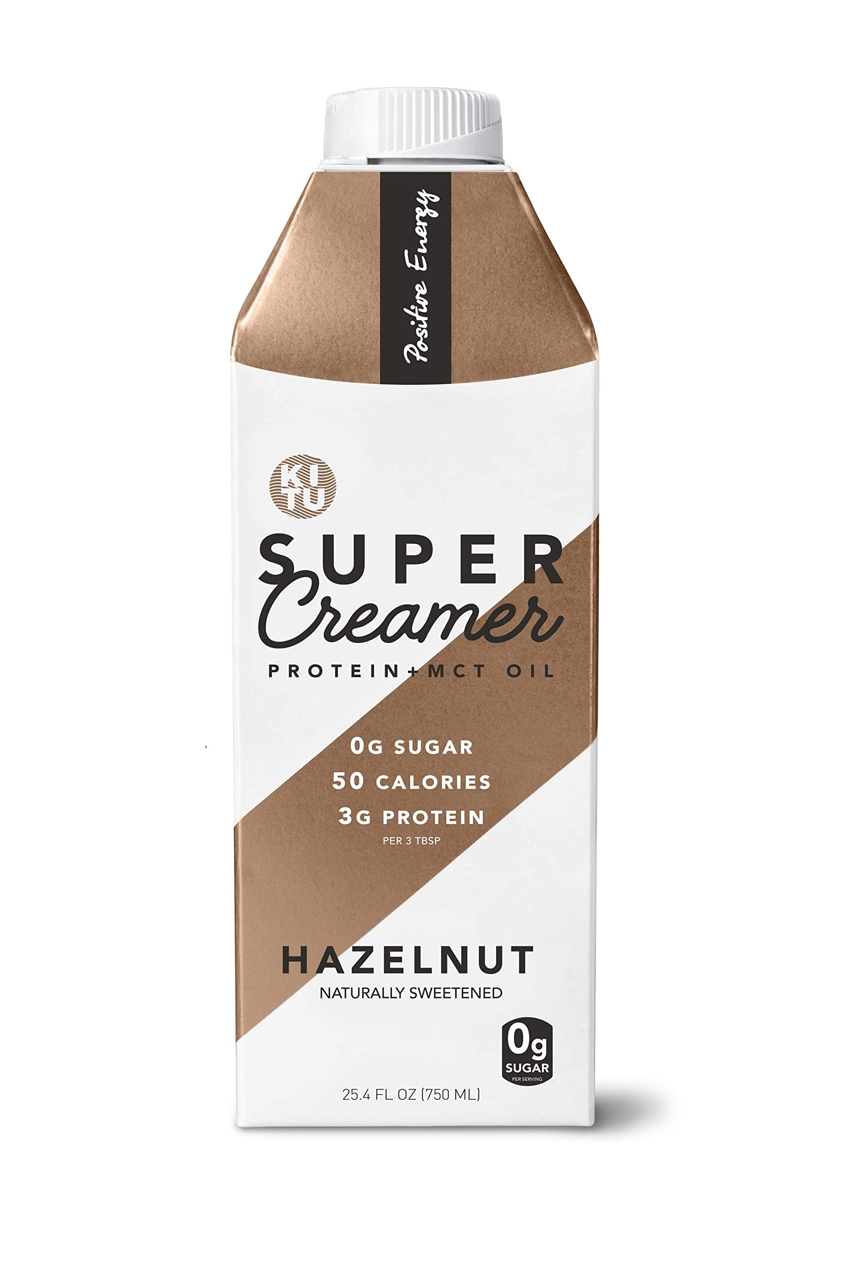 Kitu by SUNNIVA Hazelnut Super Creamer with Protein and MCT Oil, Keto Approved, 0g Sugar, 3 g Protein, 50 Calories, Pack of 2