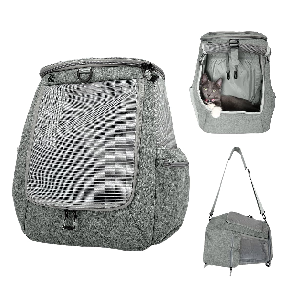 Your Cat Backpack: The Navigator Cat Backpack - Premium Pet Carrier Bag for Travel and Hiking - Holds up to 25 lbs. - Comfortable and Breathable with Side Pockets, Zipper Clips, and Strong Mesh Window