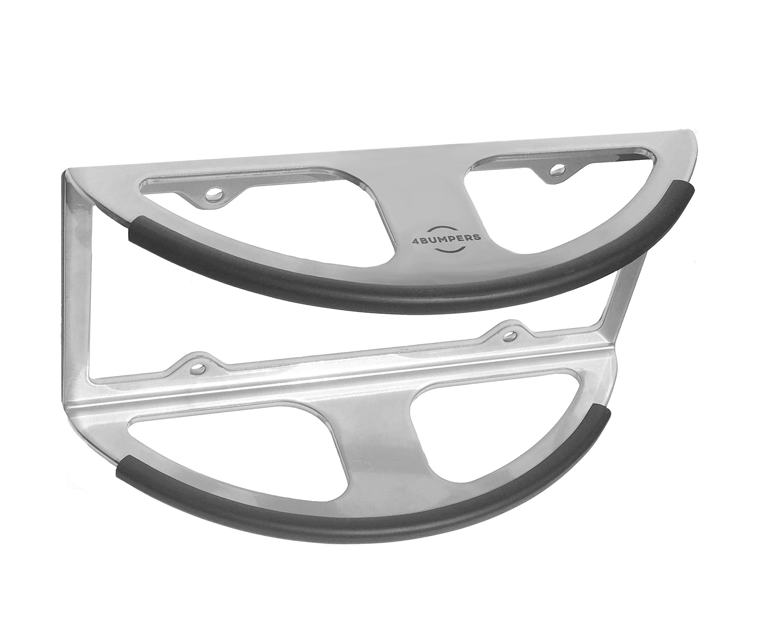 Prime+ The Best Solid Steel License Plate Frame Bumper Protector (Silver)